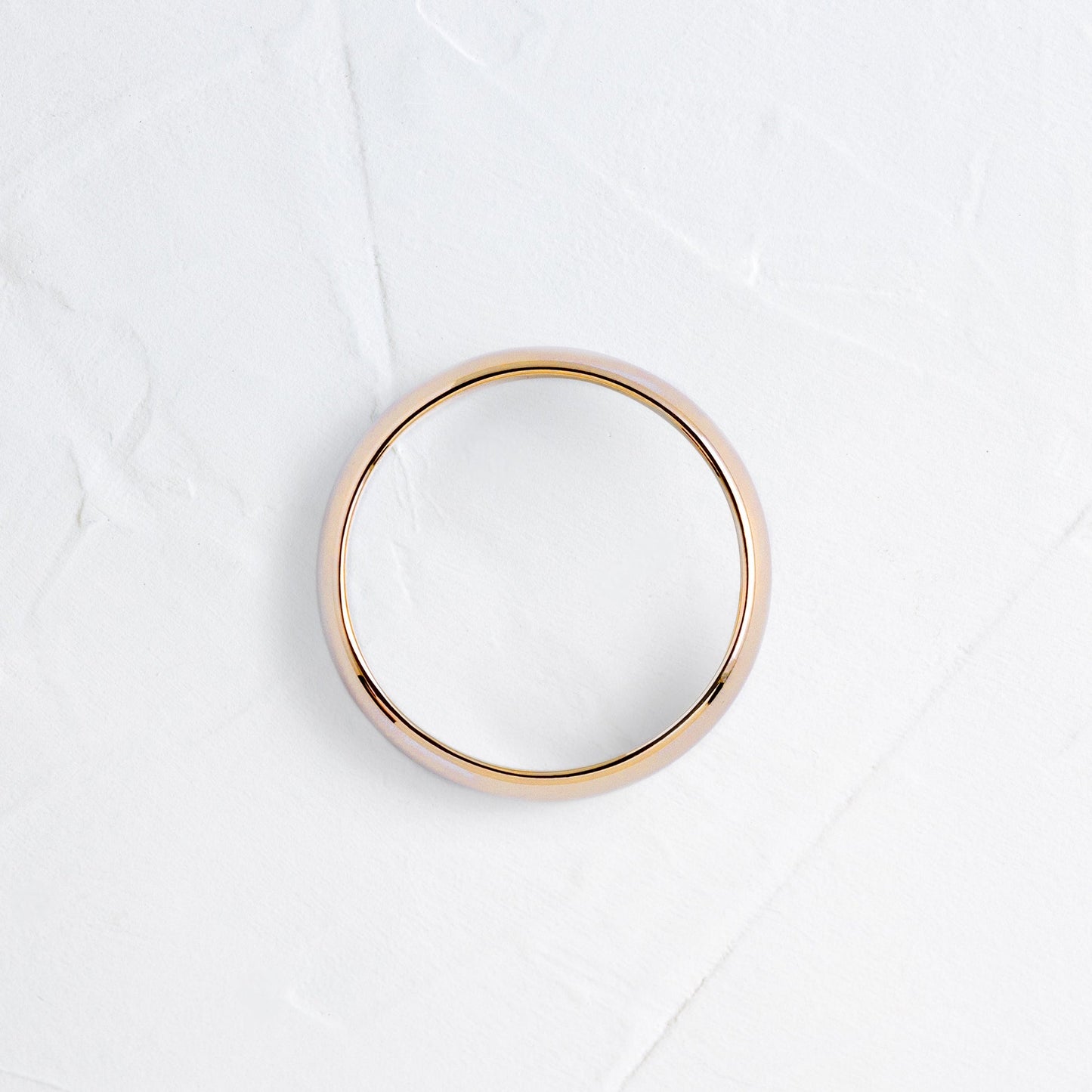 Half Round- Men's Wedding BandHalf Round- Men's Wedding Band - Front view