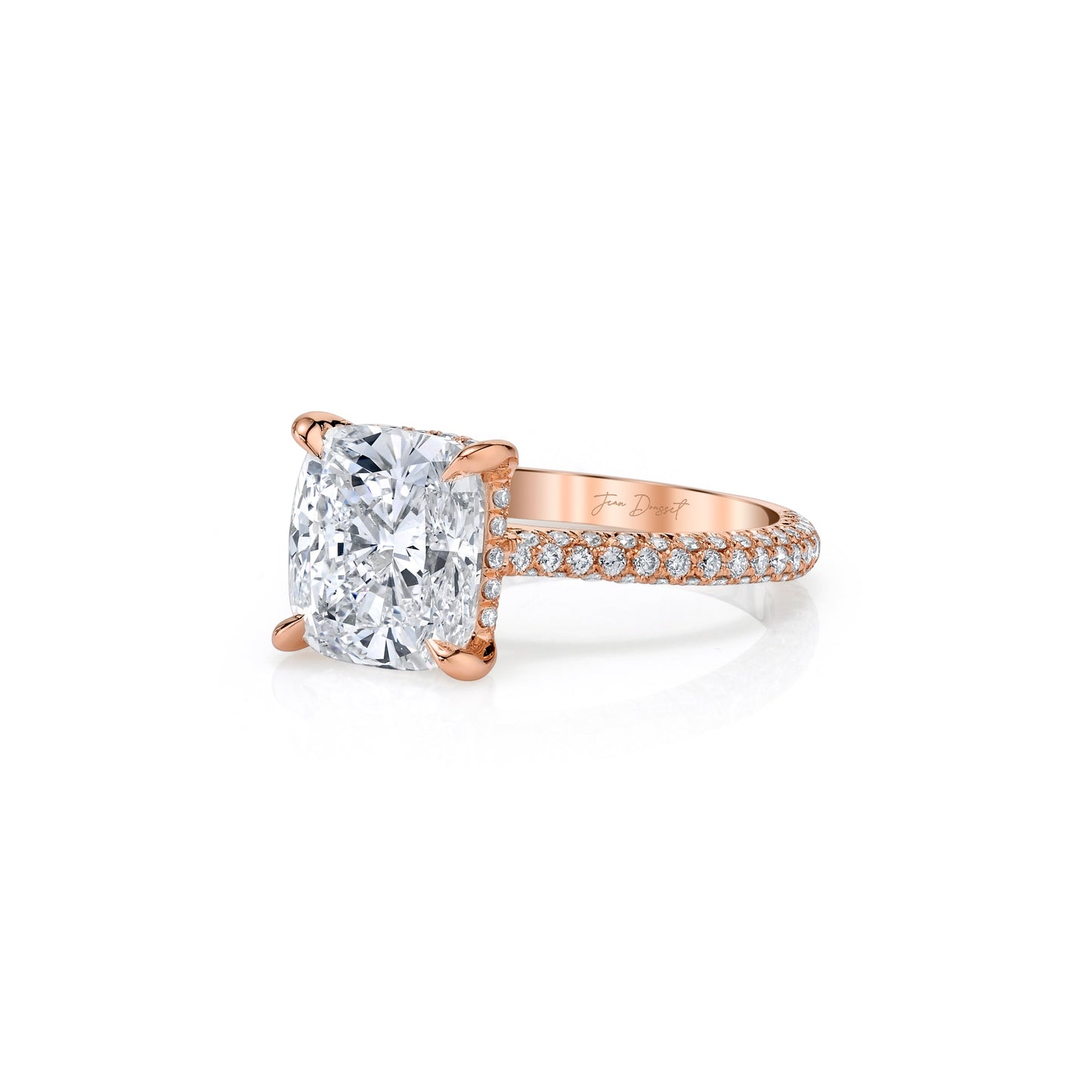 Chelsea Cushion Solitaire Lab Diamond Engagement Ring - view 12