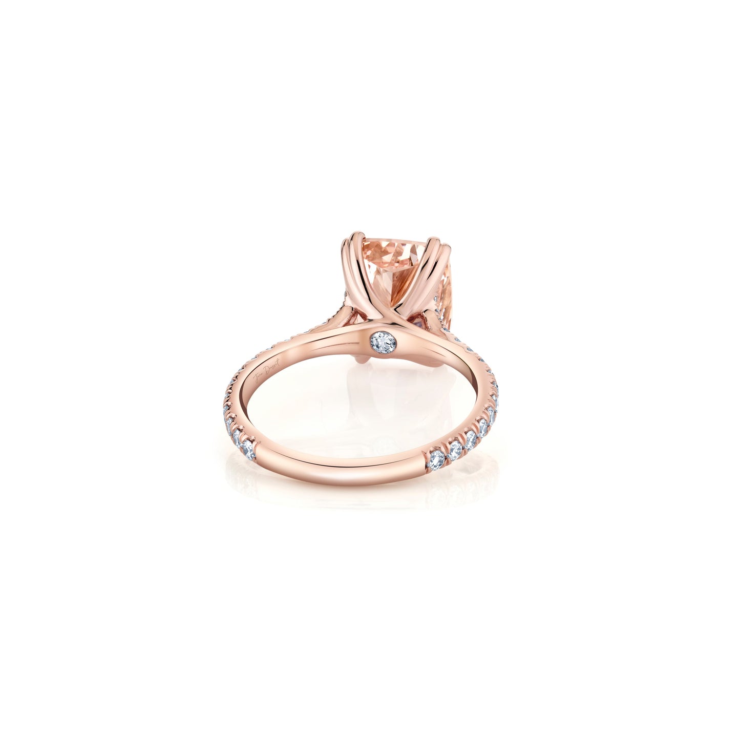 Elle Cushion Solitaire Lab Diamond Engagement Ring - view 12