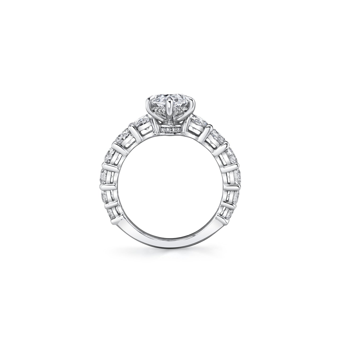 Gwen Marquise Solitaire Lab Diamond Engagement Ring - view 3