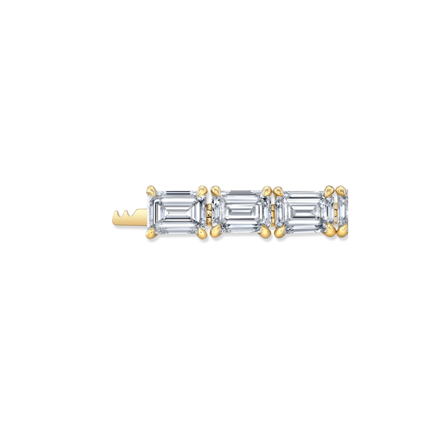 High Jewelry | Emerald Cut Tennis Bracelet - view 7