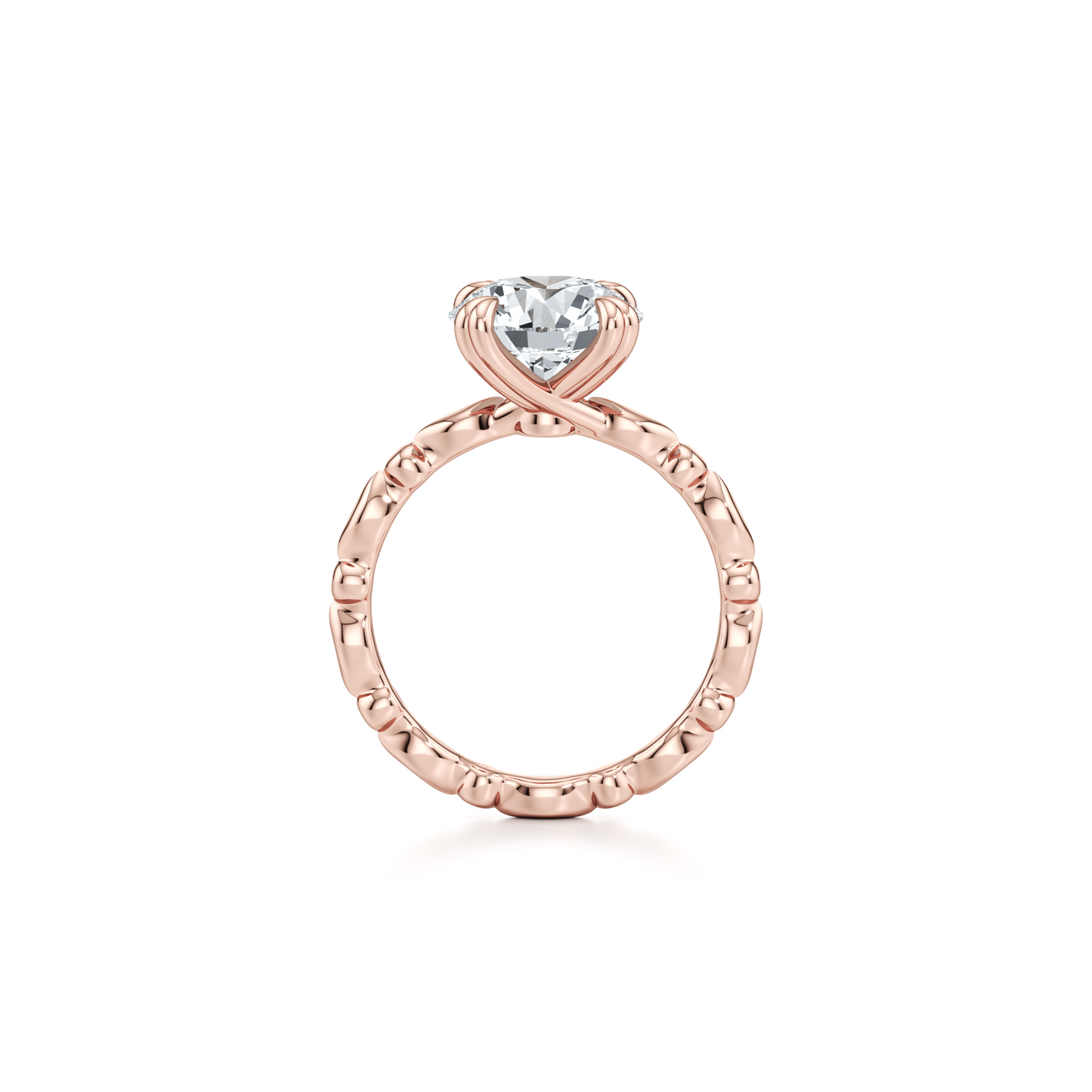 Vivienne Pear Solitaire Lab Diamond Engagement Ring - view 12