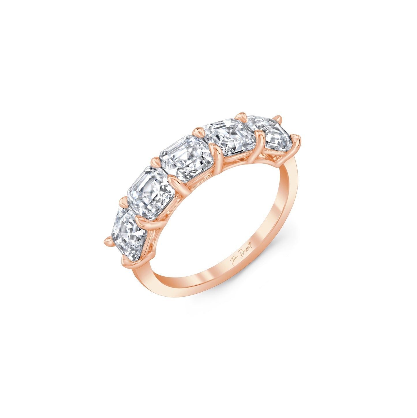 Olivia 5-Stone Asscher Lab Diamond Band - view 12