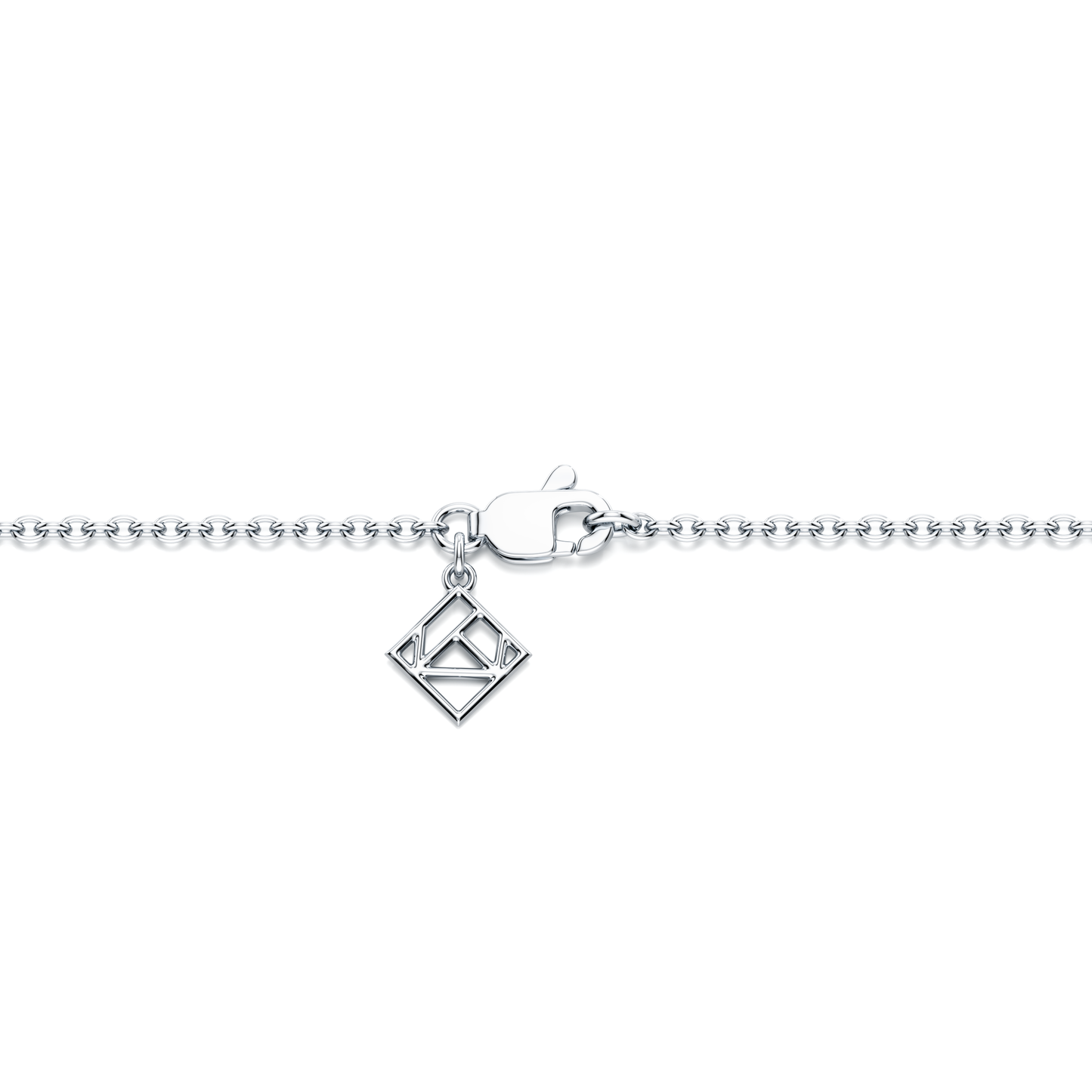 Bezel Set Lab Diamond Charm Bracelet - view 12