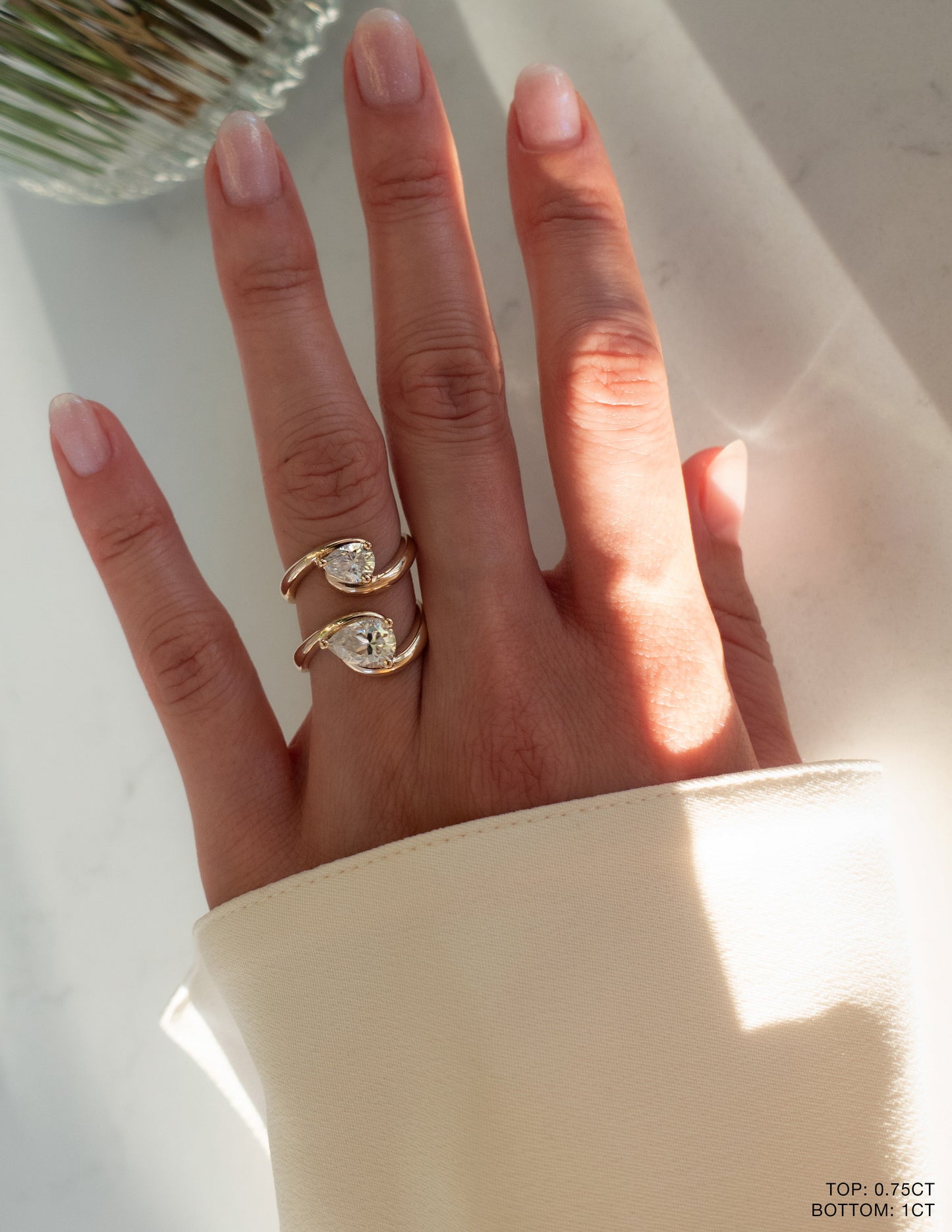 Solitaire Rapture-Pear Lab Grown Diamond Engagement Ring - Lifestyle