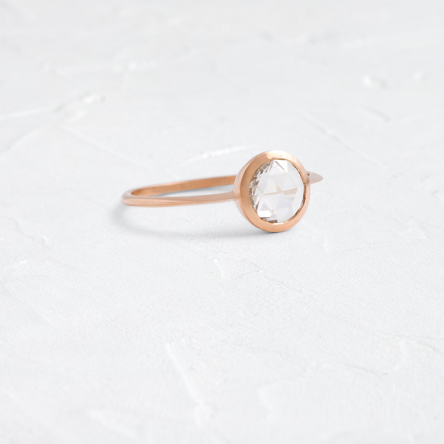 Bezel-Round Lab Grown Diamond Engagement Ring - Lifestyle
