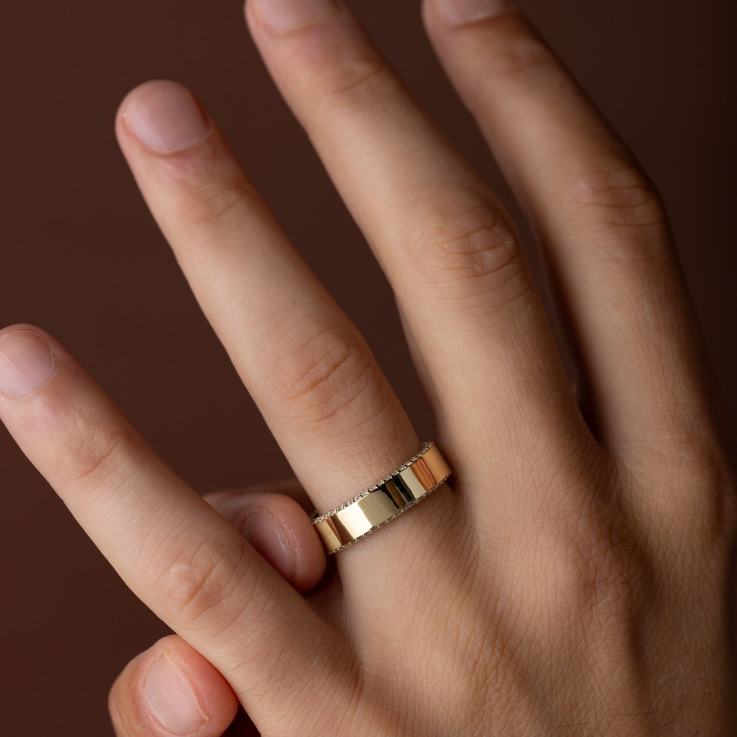 Breakthrough- 0.3 CT Round Lab Grown Diamond Men's Wedding BandBreakthrough- 0.3 CT Round Lab Grown Diamond Men's Wedding Band - Detail view