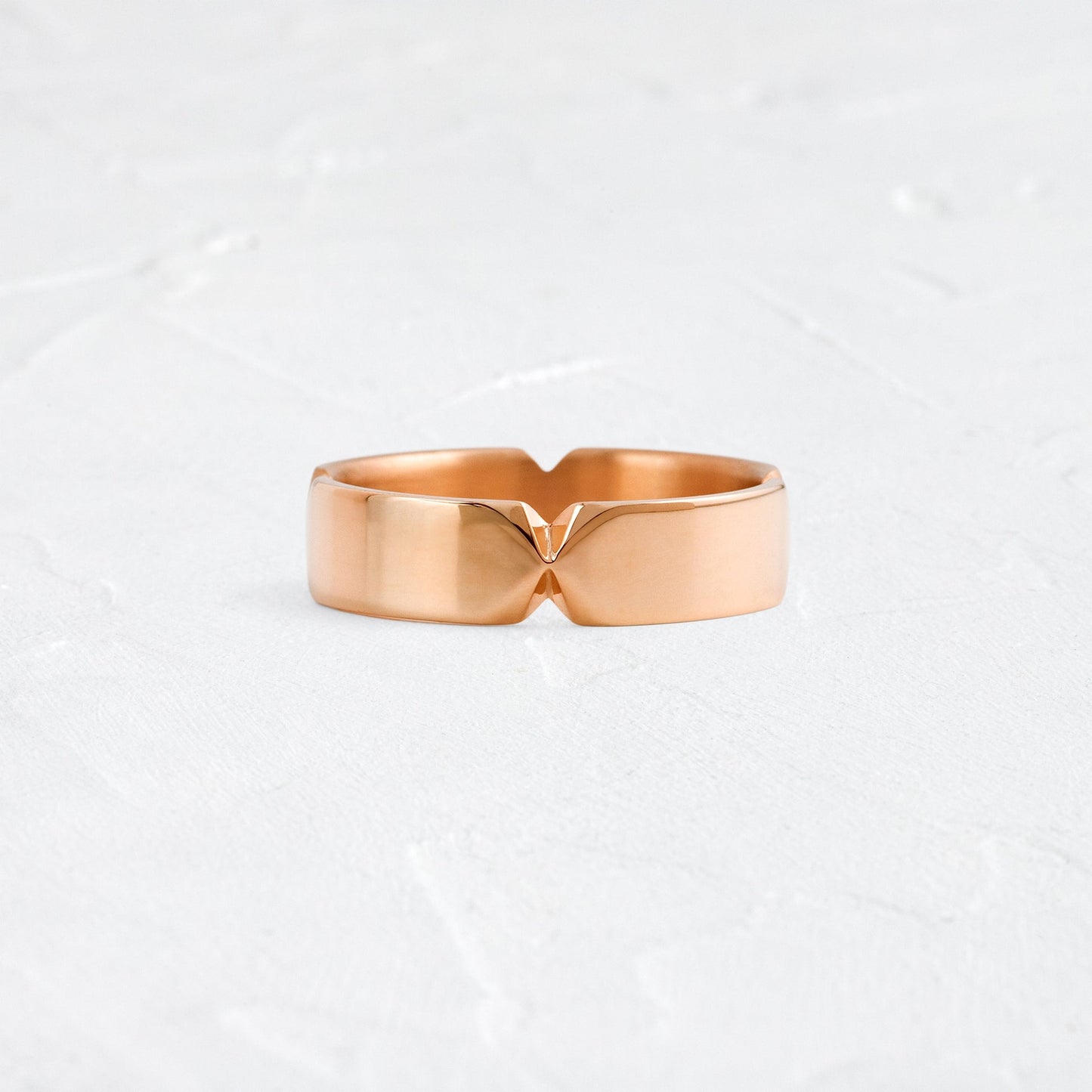 Center Pinch- Men's Wedding BandCenter Pinch- Men's Wedding Band - Lifestyle