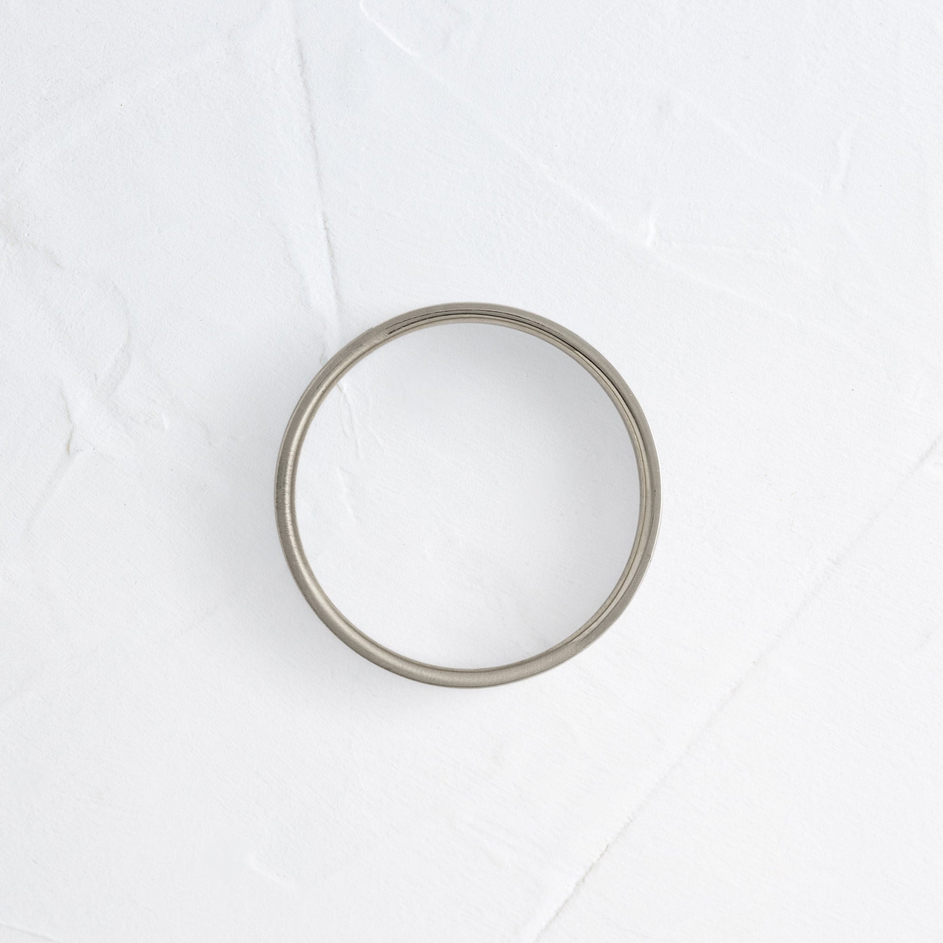 Classic Flat- Men's Wedding BandClassic Flat- Men's Wedding Band - Back view