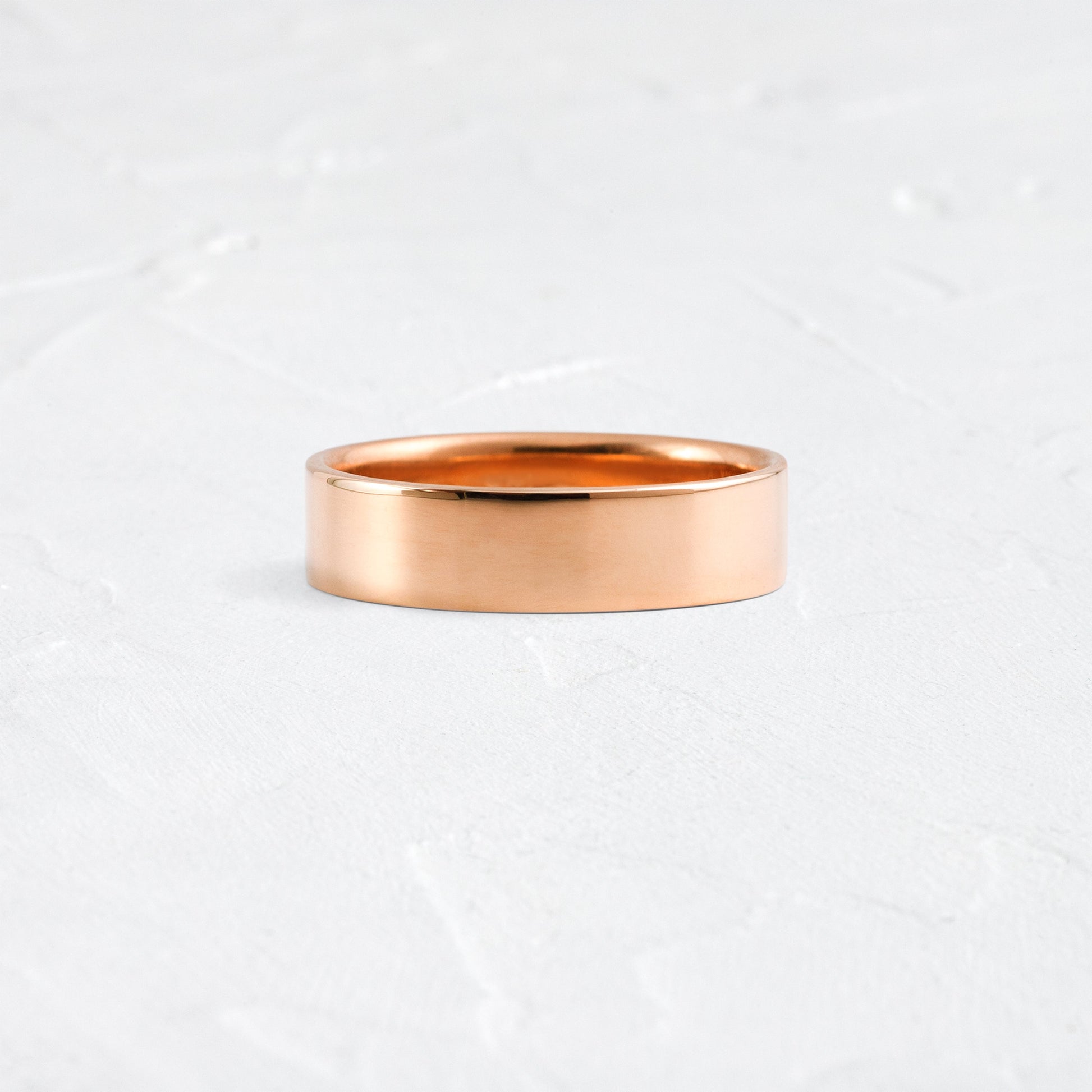 Classic Flat- Men's Wedding BandClassic Flat- Men's Wedding Band - Lifestyle