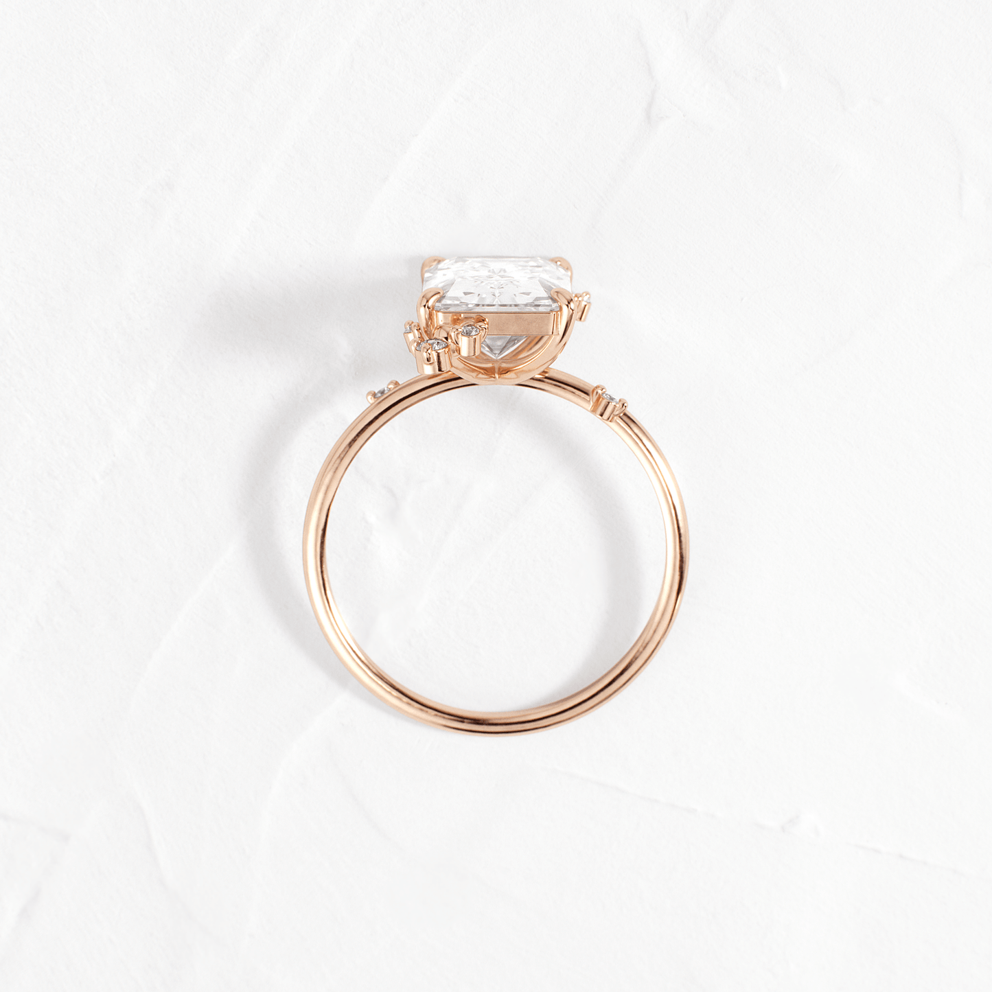 Cluster-Radiant Lab Grown Diamond Engagement Ring - Lifestyle