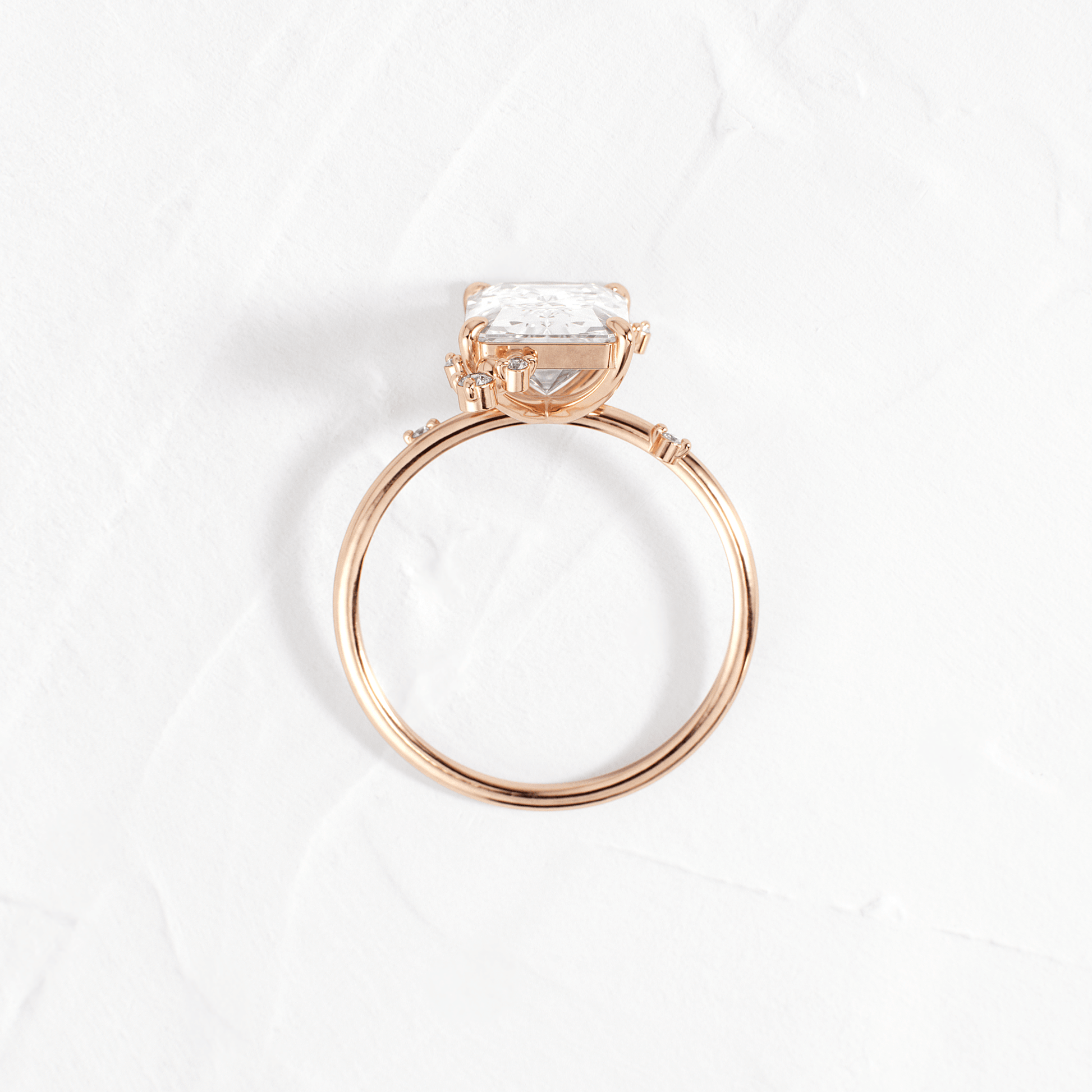 Cluster-Radiant Lab Grown Diamond Engagement Ring - Lifestyle