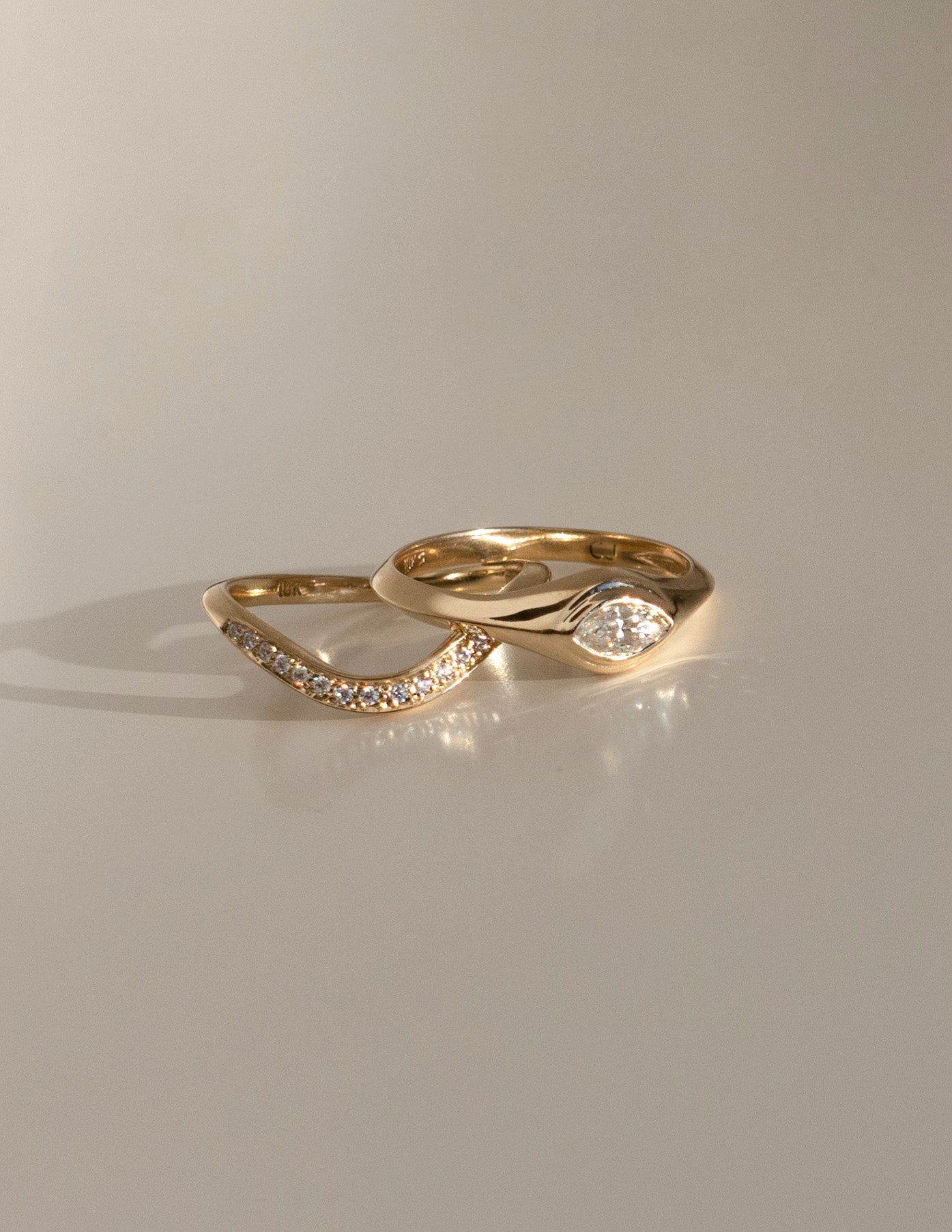 Curved Half Eternity- 0.30 CT Round Lab Grown Diamond Wedding BandCurved Half Eternity- 0.30 CT Round Lab Grown Diamond Wedding Band - On model