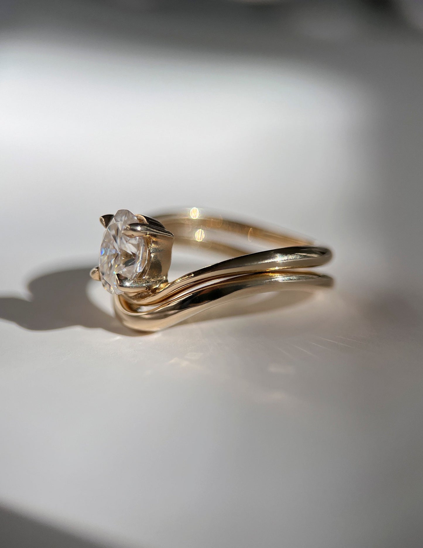 Curved Plain- Wedding BandCurved Plain- Wedding Band - Back view