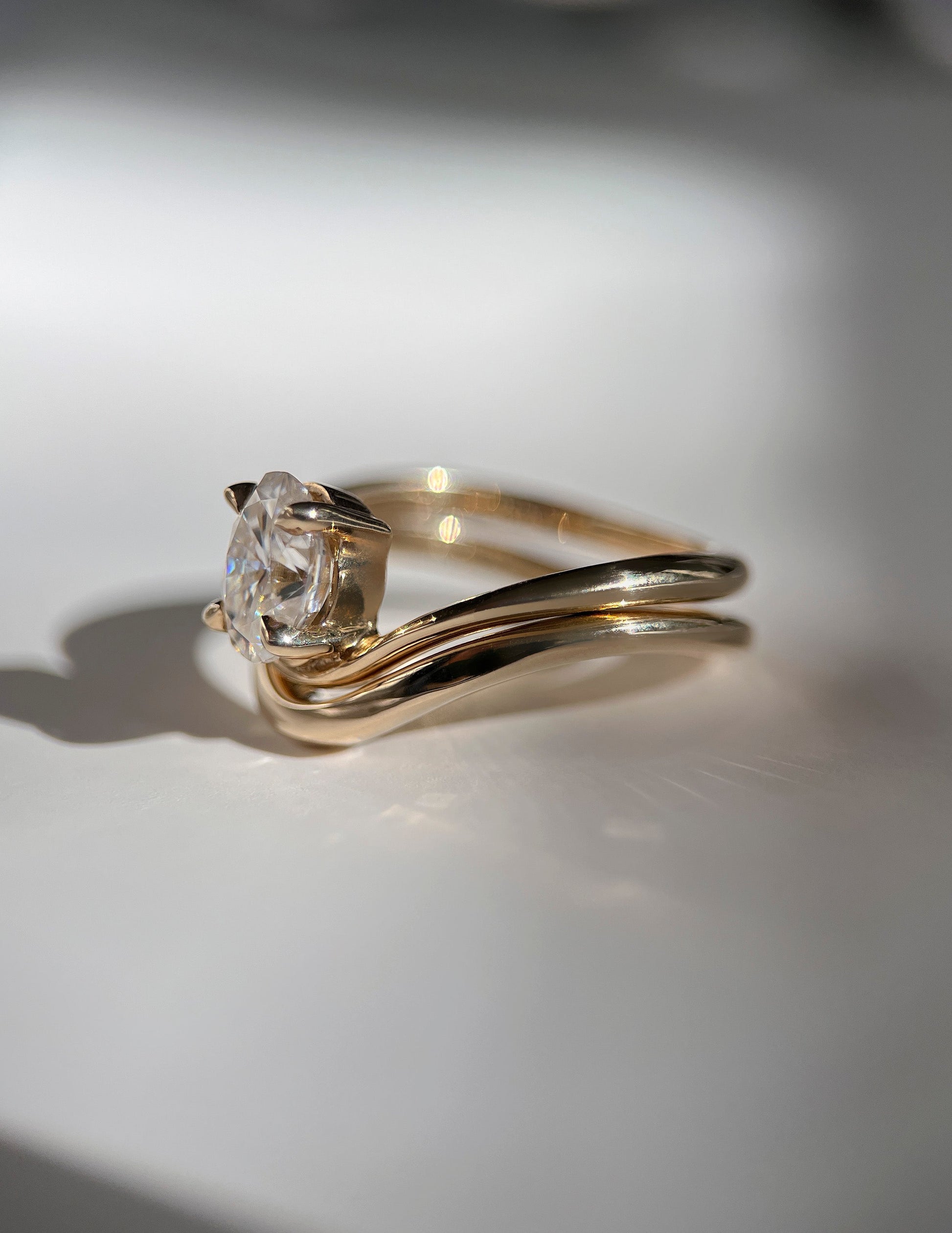 Curved Plain- Wedding BandCurved Plain- Wedding Band - Back view