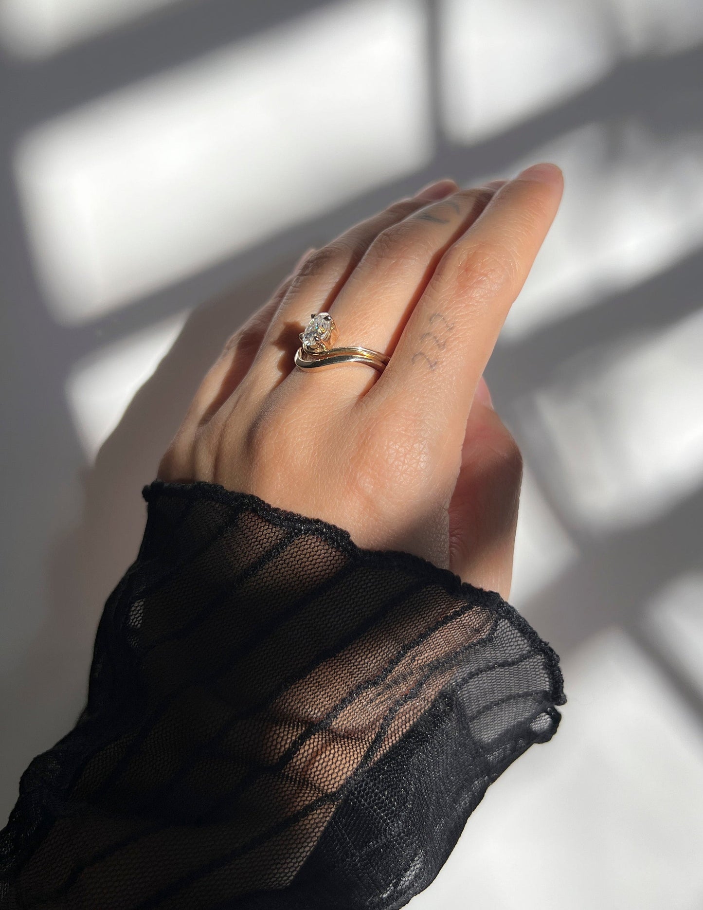 Curved Plain- Wedding BandCurved Plain- Wedding Band - Lifestyle