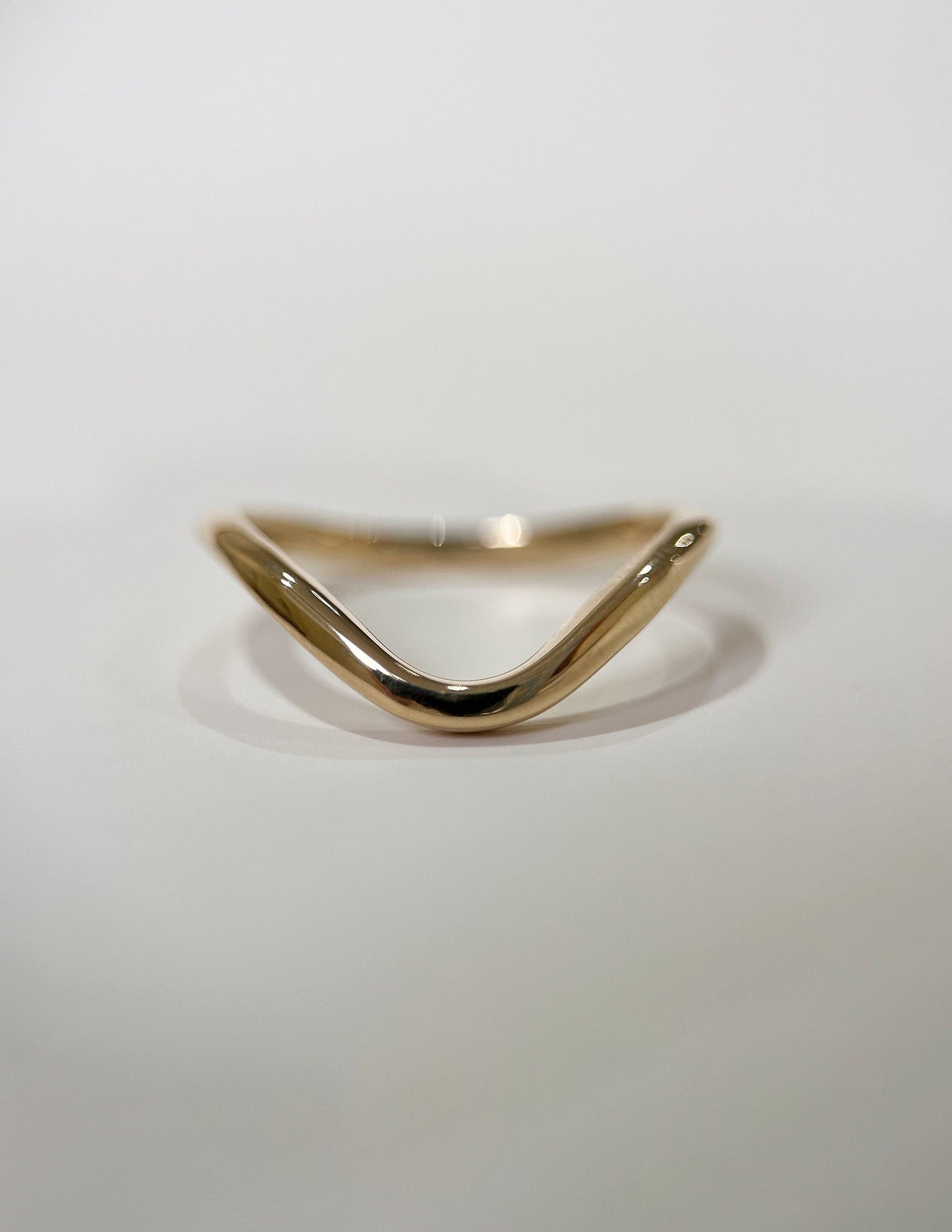 Curved Plain- Wedding BandCurved Plain- Wedding Band - Front view