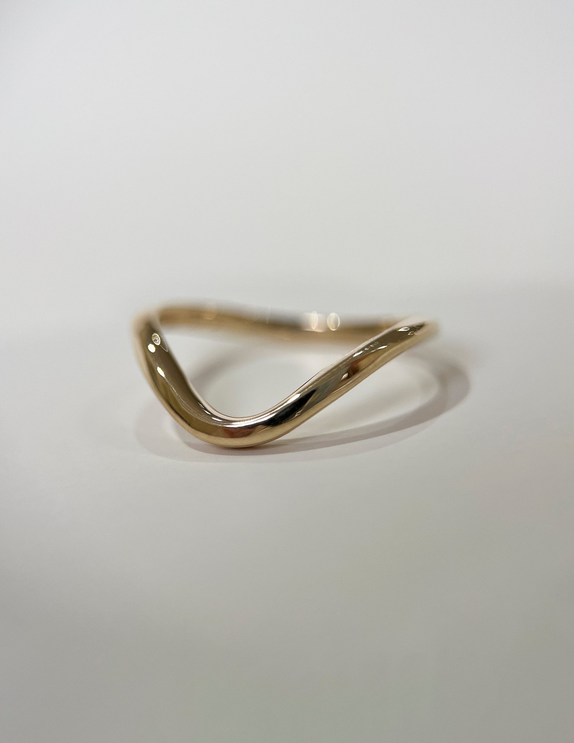 Curved Plain- Wedding BandCurved Plain- Wedding Band - Side view