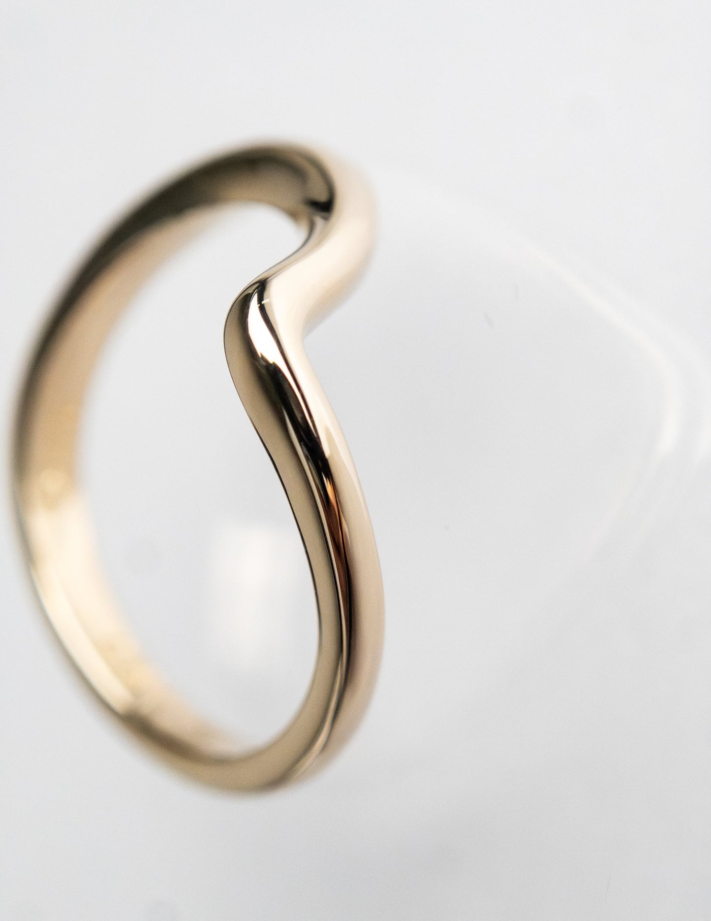 Curved Rapture- Wedding BandCurved Rapture- Wedding Band - Side view