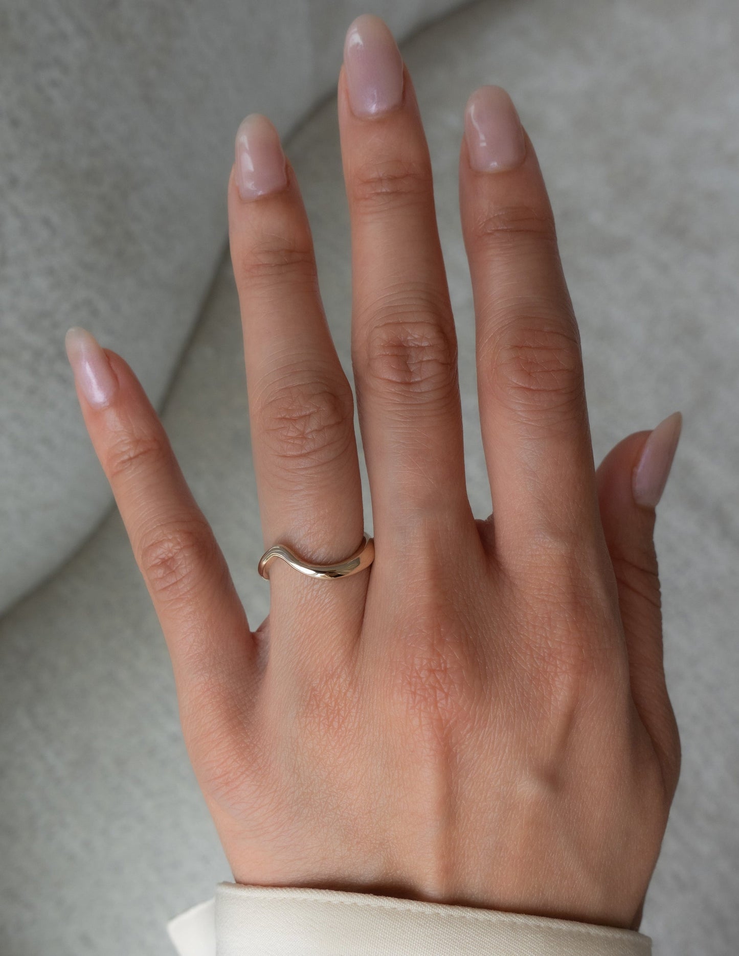 Curved Rapture- Wedding BandCurved Rapture- Wedding Band - Lifestyle
