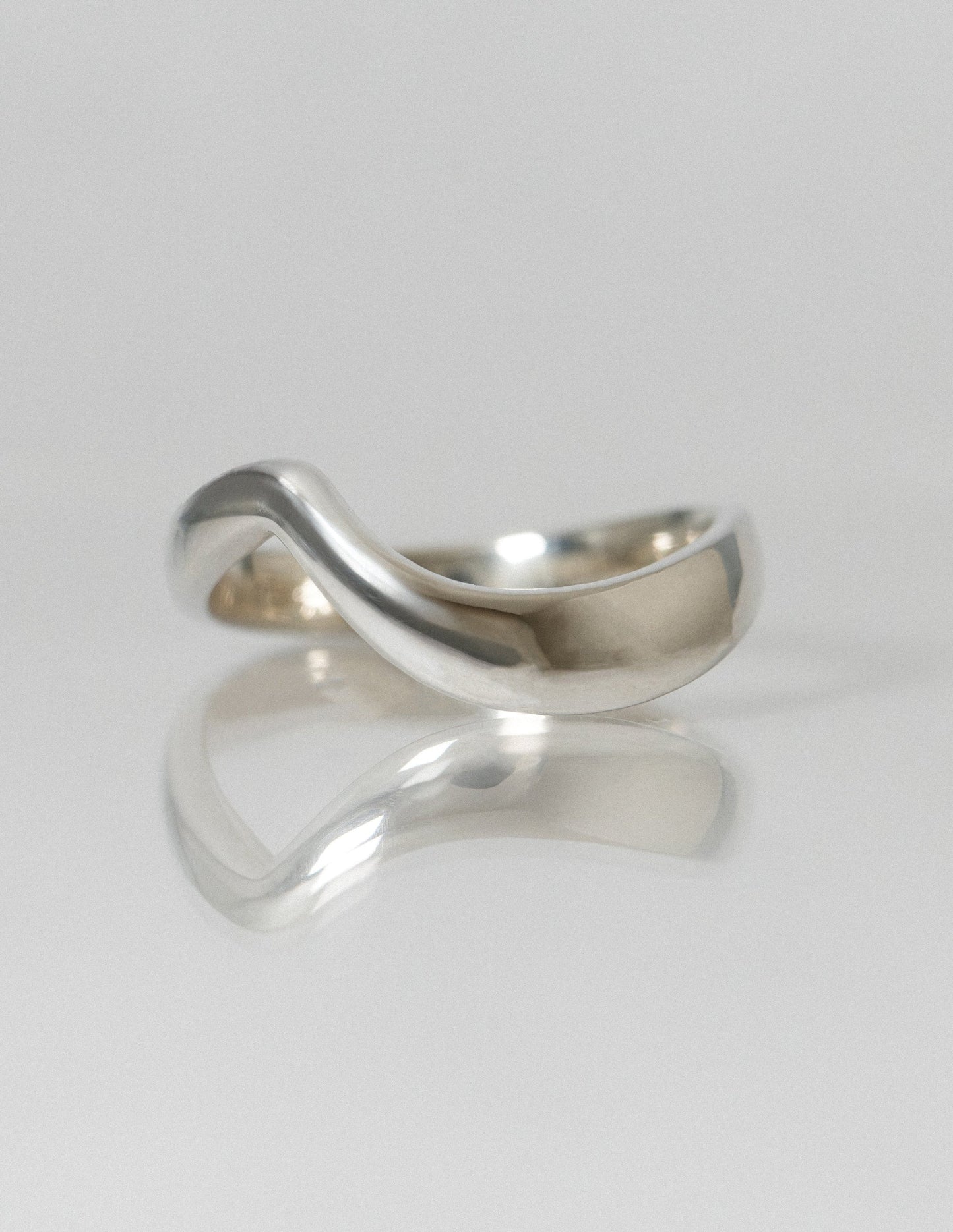 Curved Rapture- Wedding BandCurved Rapture- Wedding Band - Side view