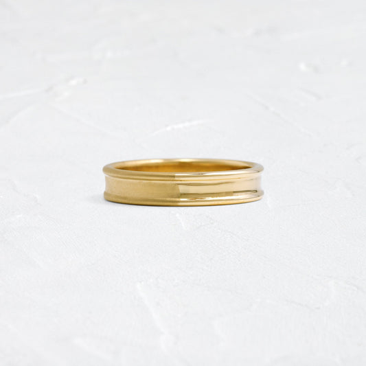Dual Finish- Men's Wedding BandDual Finish- Men's Wedding Band - Front view