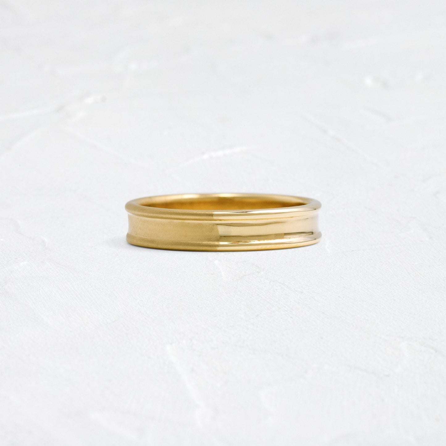 Dual Finish- Men's Wedding BandDual Finish- Men's Wedding Band - Front view