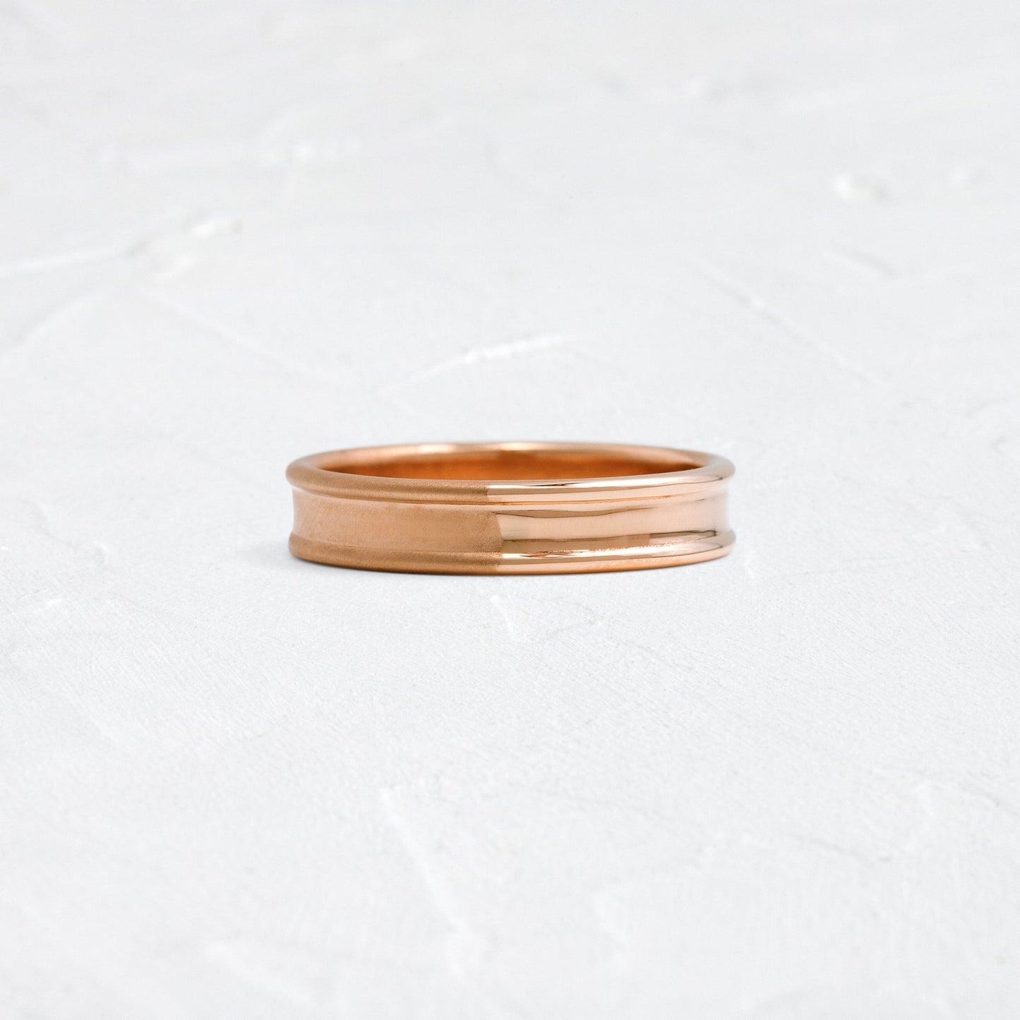 Dual Finish- Men's Wedding BandDual Finish- Men's Wedding Band - Lifestyle