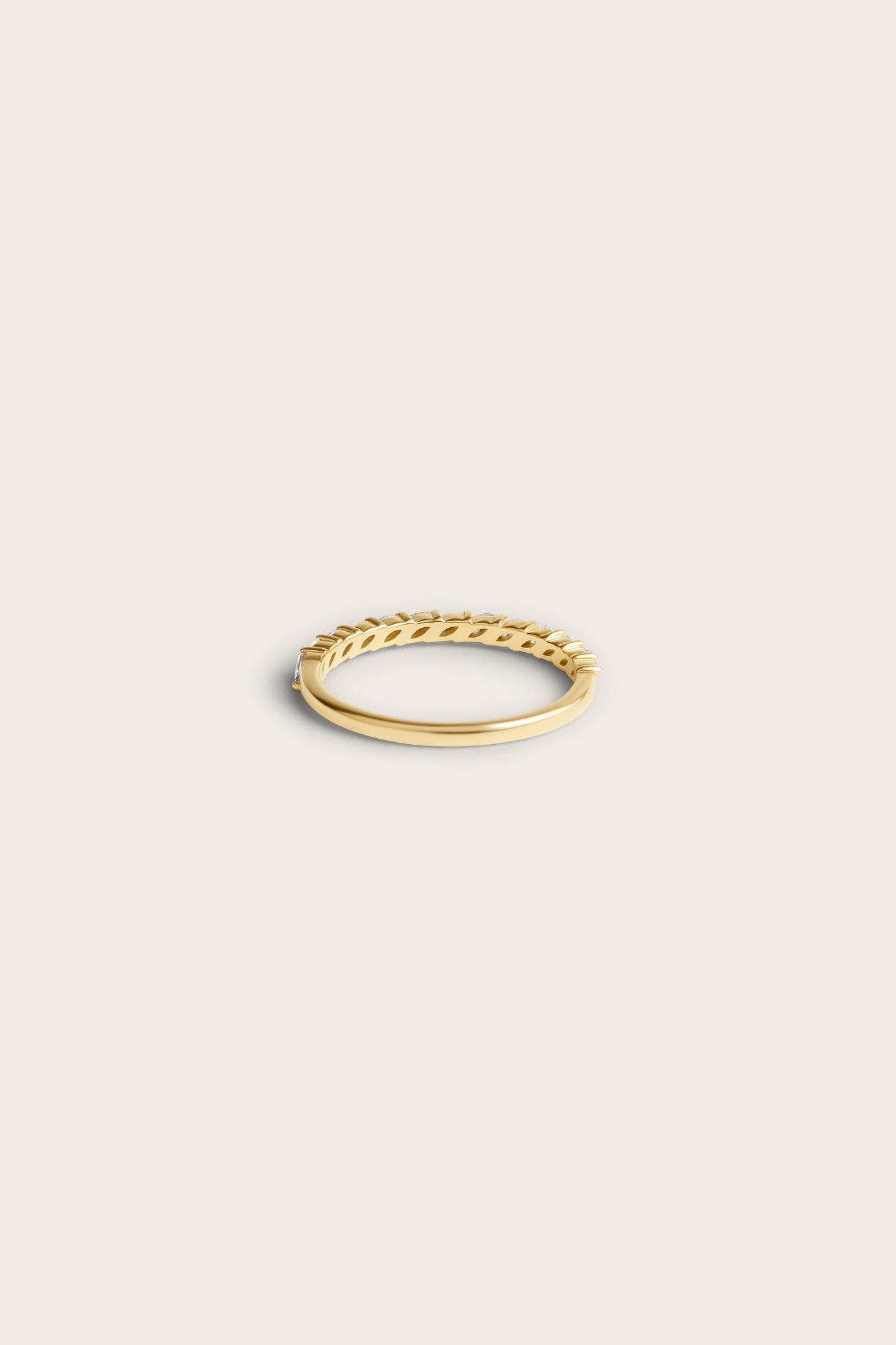 Half Eternity- 0.35 CT Marquise Lab Grown Diamond Wedding BandHalf Eternity- 0.35 CT Marquise Lab Grown Diamond Wedding Band - Back view