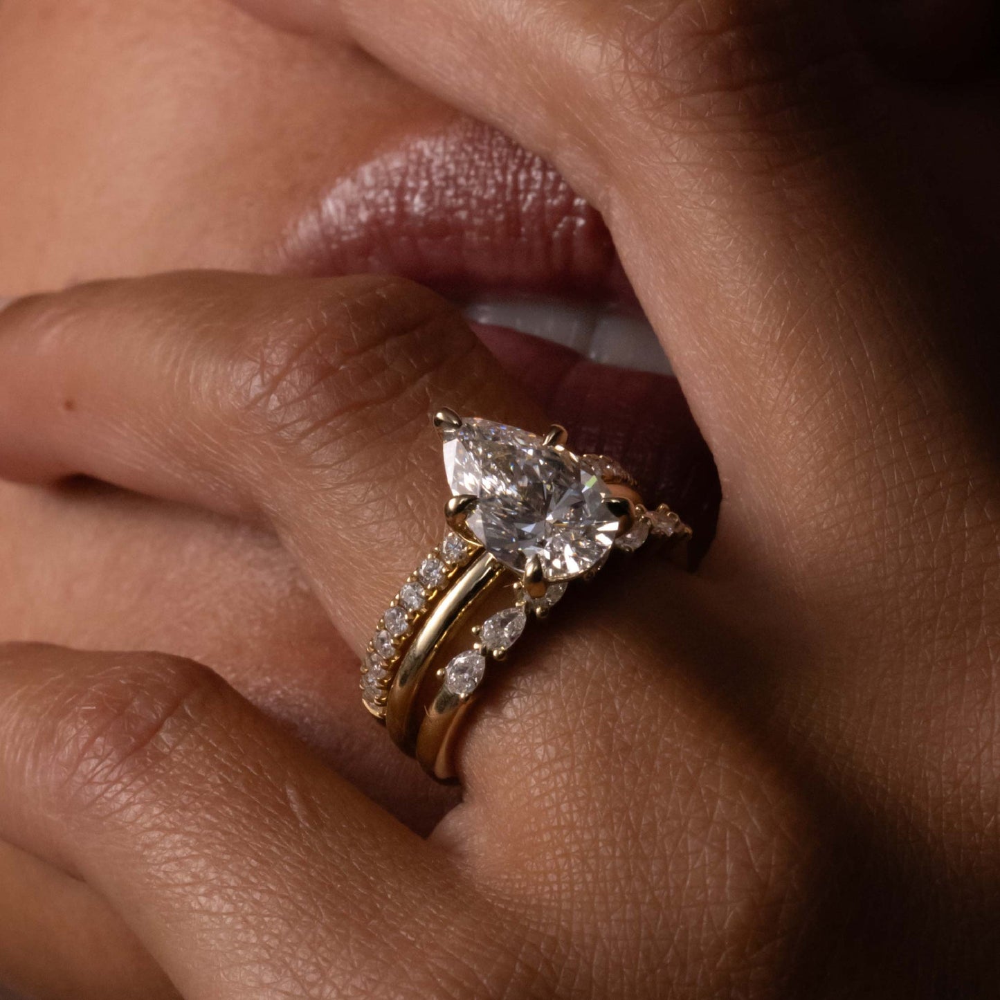 Half Eternity- 0.55 CT Round Lab Grown Diamond Wedding BandHalf Eternity- 0.55 CT Round Lab Grown Diamond Wedding Band - Detail view