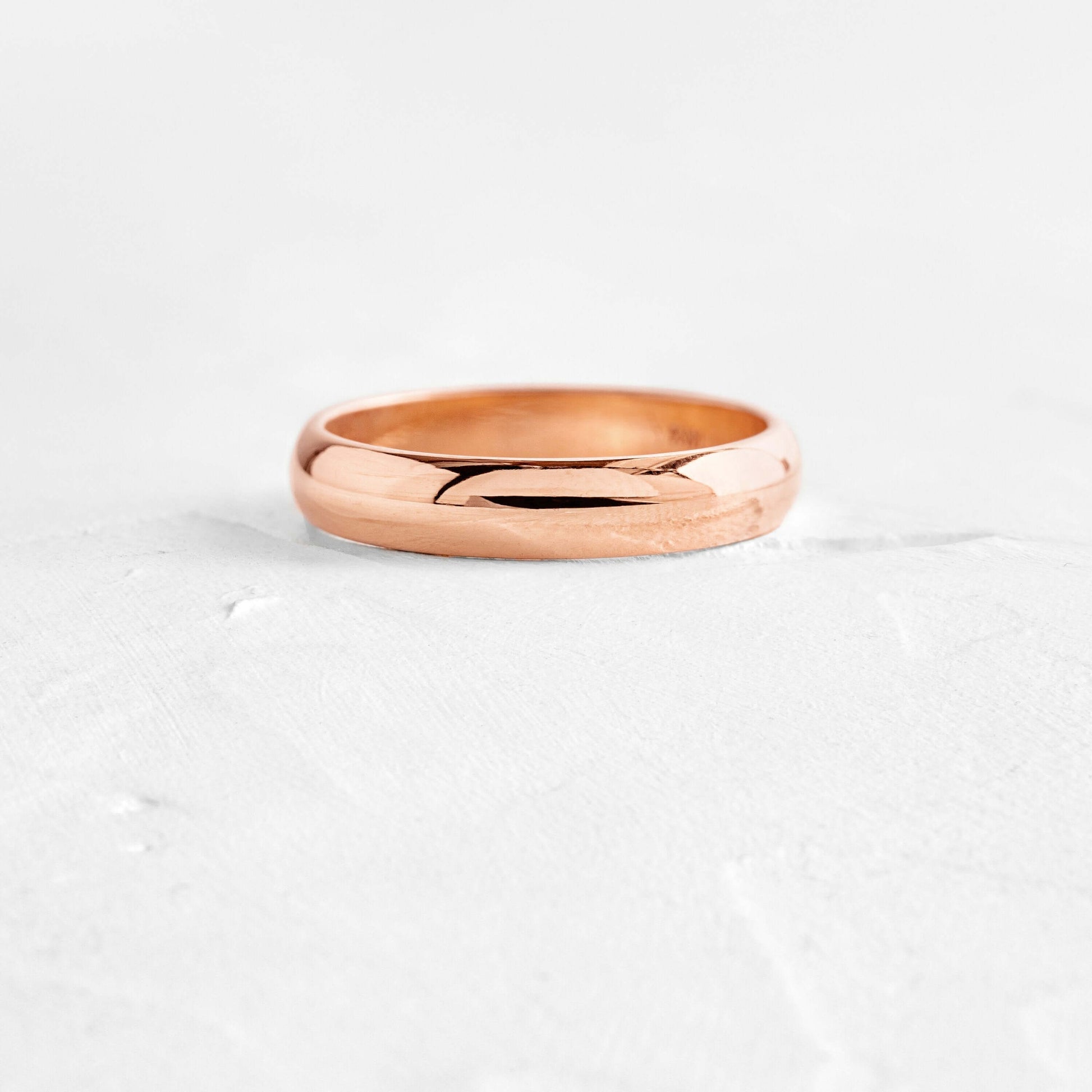 Half Round- Men's Wedding BandHalf Round- Men's Wedding Band - Lifestyle