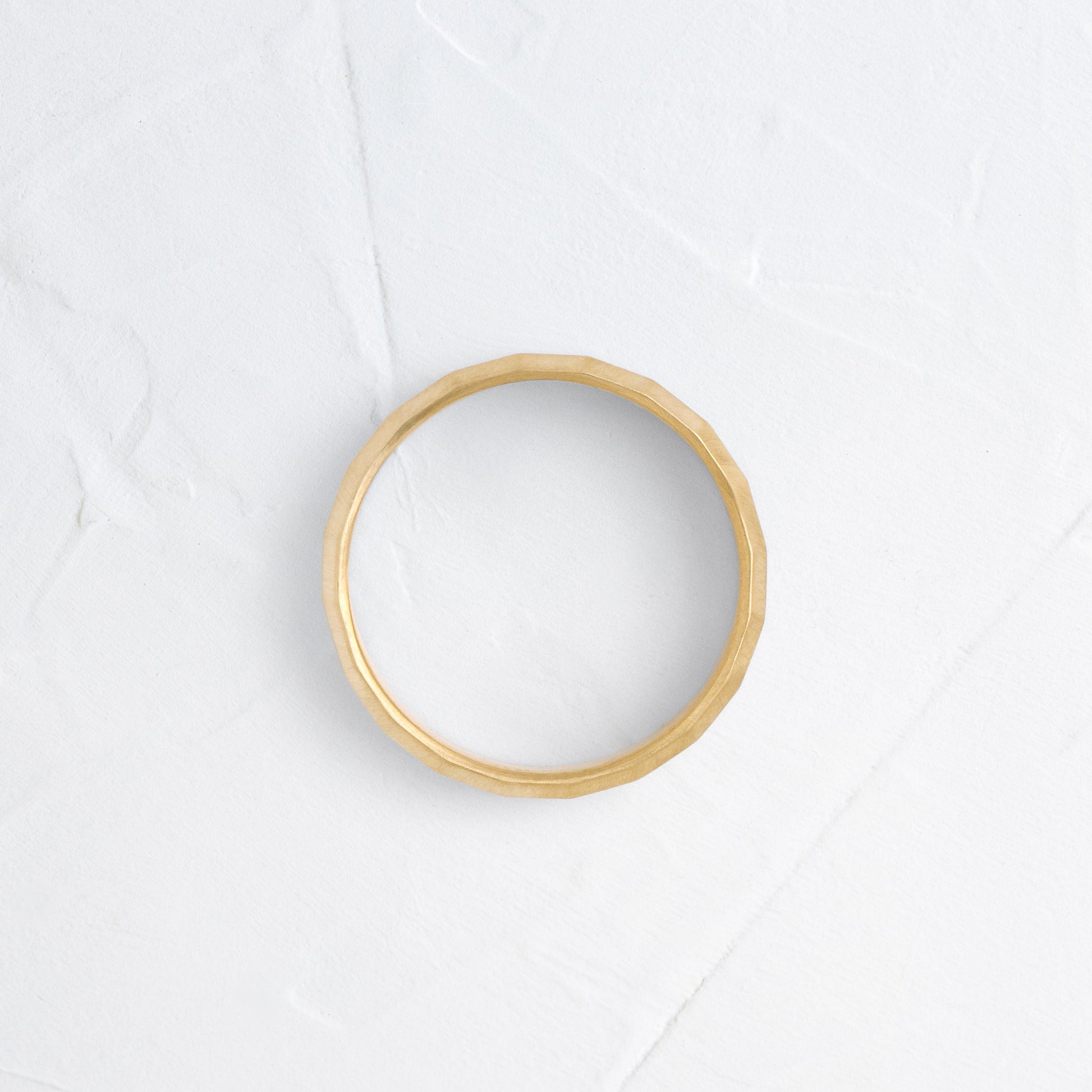 Hammered Finish- Men's Wedding BandHammered Finish- Men's Wedding Band - Front view