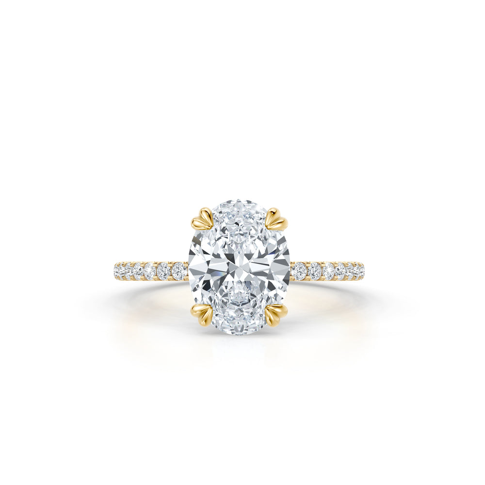 Audrey Signature Oval Cut Lab Diamond Engagement Ring | Saviera Jewels