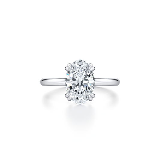 Elle Princess Solitaire Lab Diamond Engagement Ring | Saviera Jewels