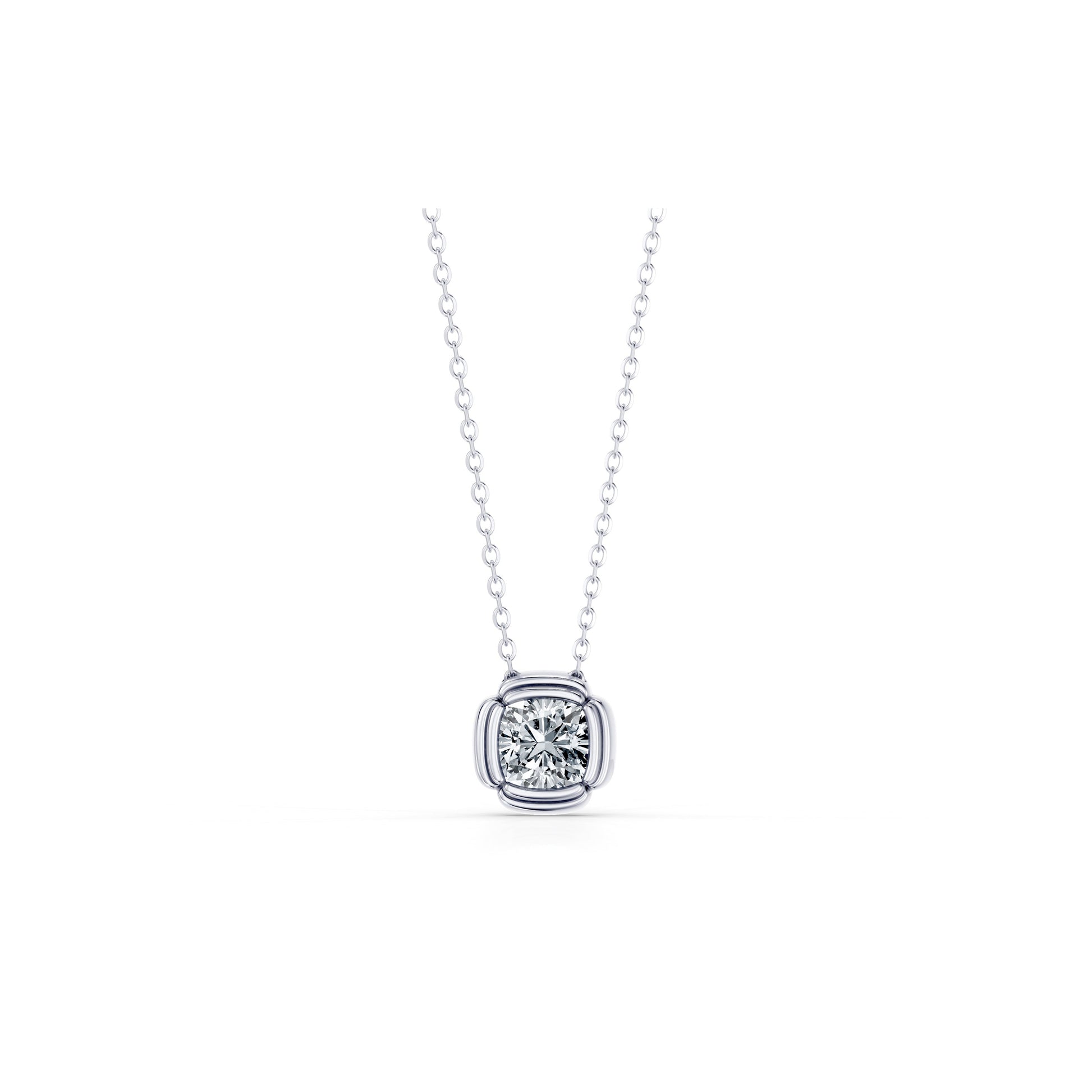 Doree Lab Diamond Pave Cushion Pendant | Saviera Jewels