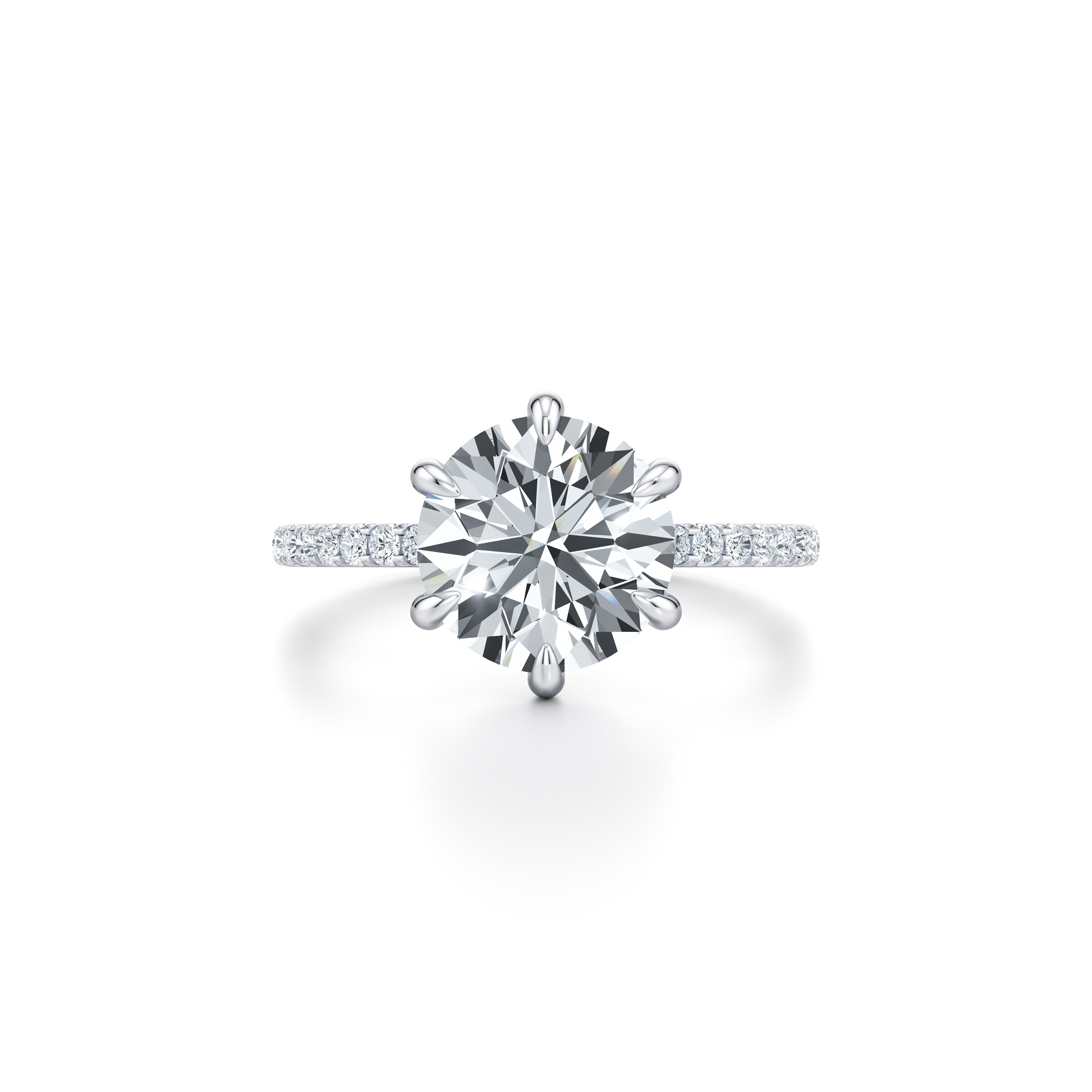Audrey 6-Prong Solitaire Lab Diamond Engagement Ring | Saviera Jewels