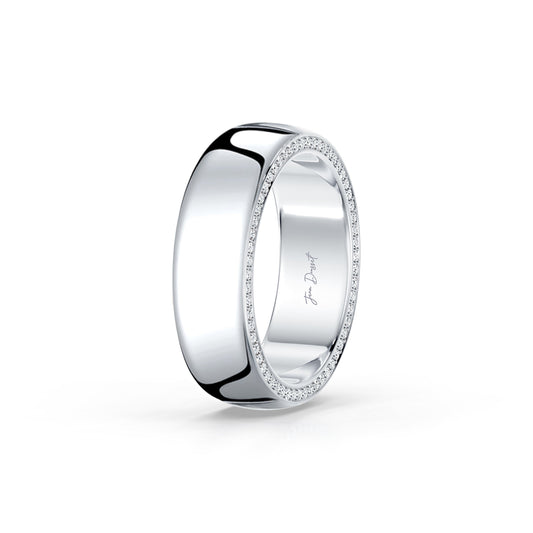 Hayden Quarter Round 7.5mm Band | Saviera Jewels