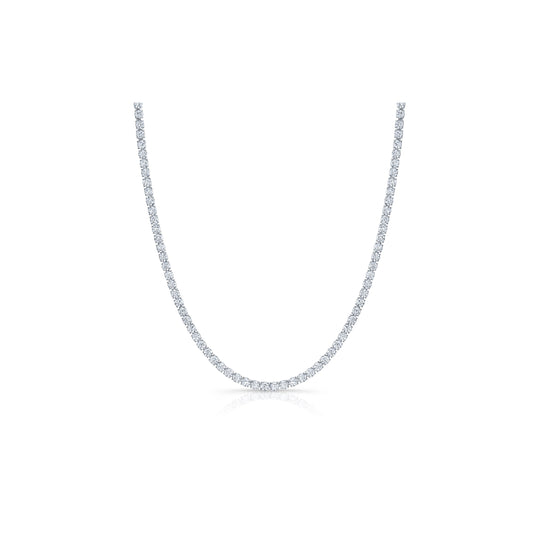 Olivia Round Brilliant Lab Diamond Tennis Necklace | Saviera Jewels