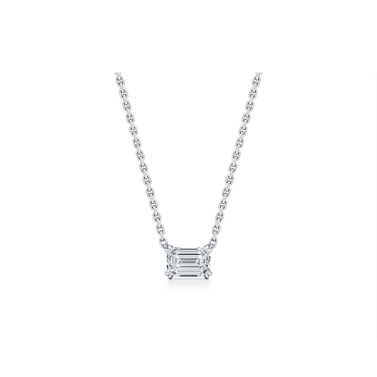 Elle Lab Diamond Emerald Pendant | Saviera Jewels