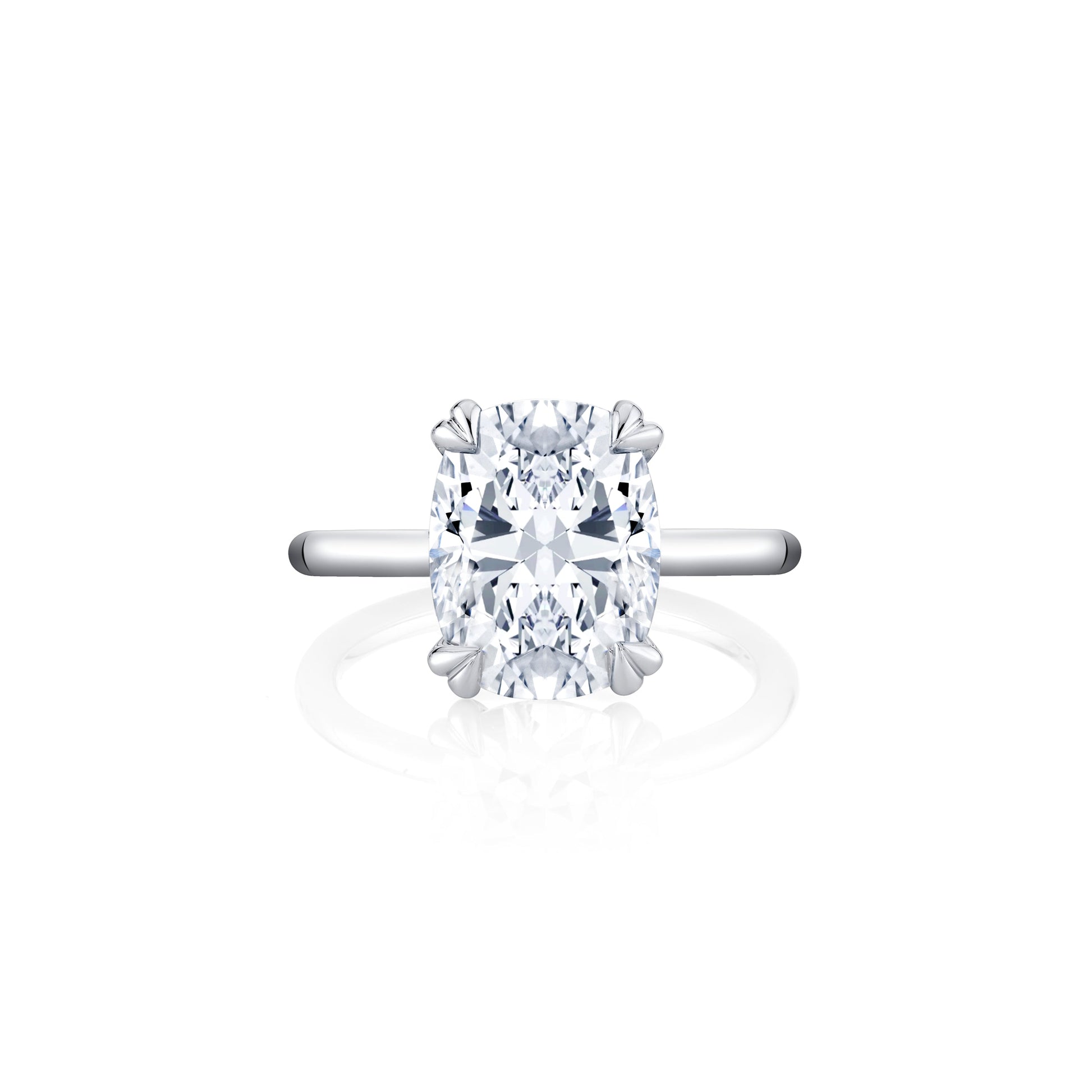 Kate Antique Cushion Solitaire Lab Diamond Engagement Ring | Saviera Jewels