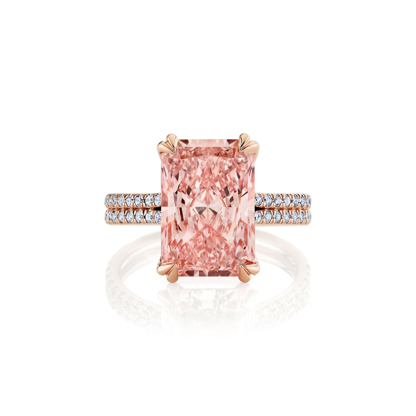 Elle Radiant Cut Solitaire Lab Diamond Engagement Ring | Saviera Jewels