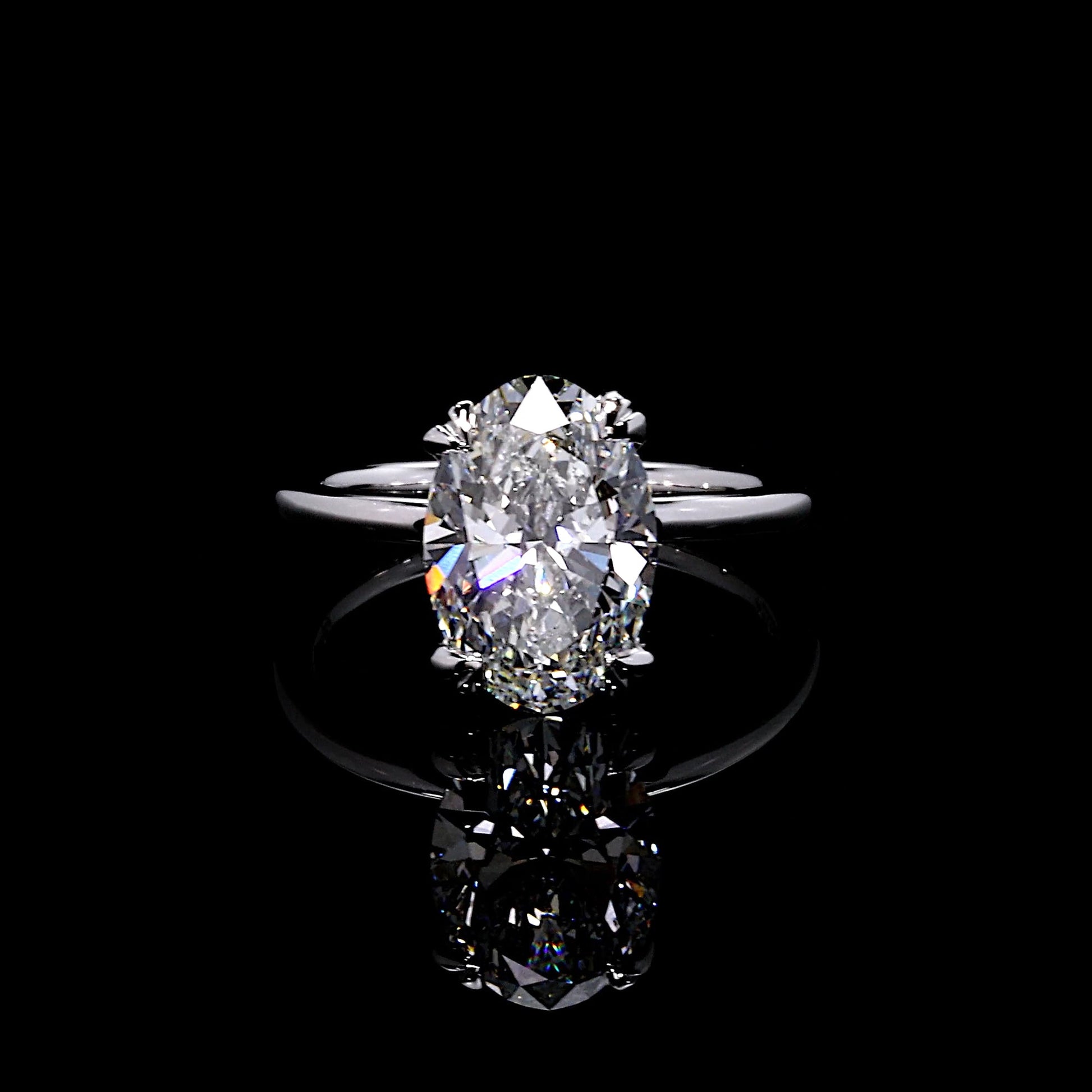 Kate Oval Solitaire Lab Diamond Engagement Ring | Saviera Jewels
