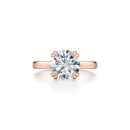 Hayden Round Solitaire Lab Diamond Engagement Ring | Saviera Jewels