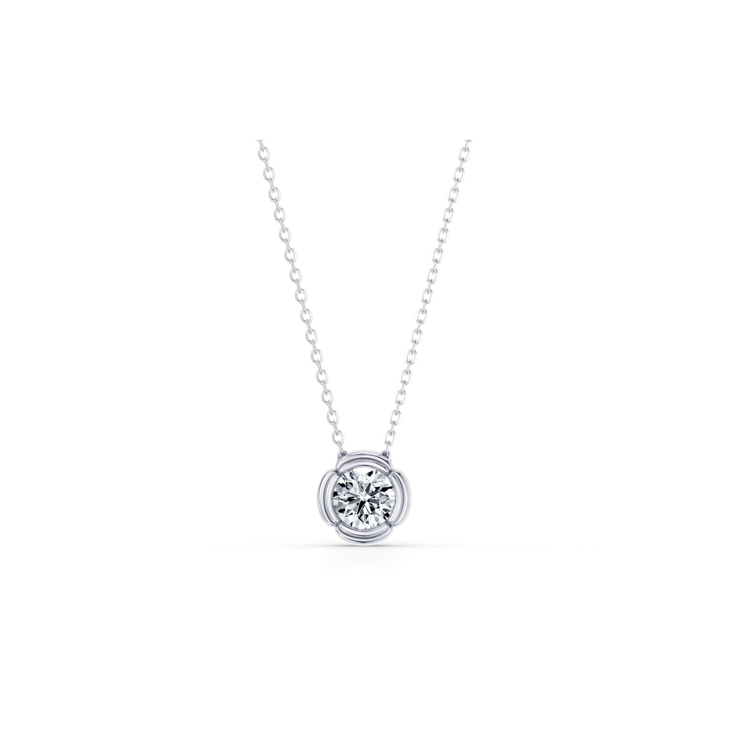 Doree Lab Diamond Round Brilliant Pendant | Saviera Jewels