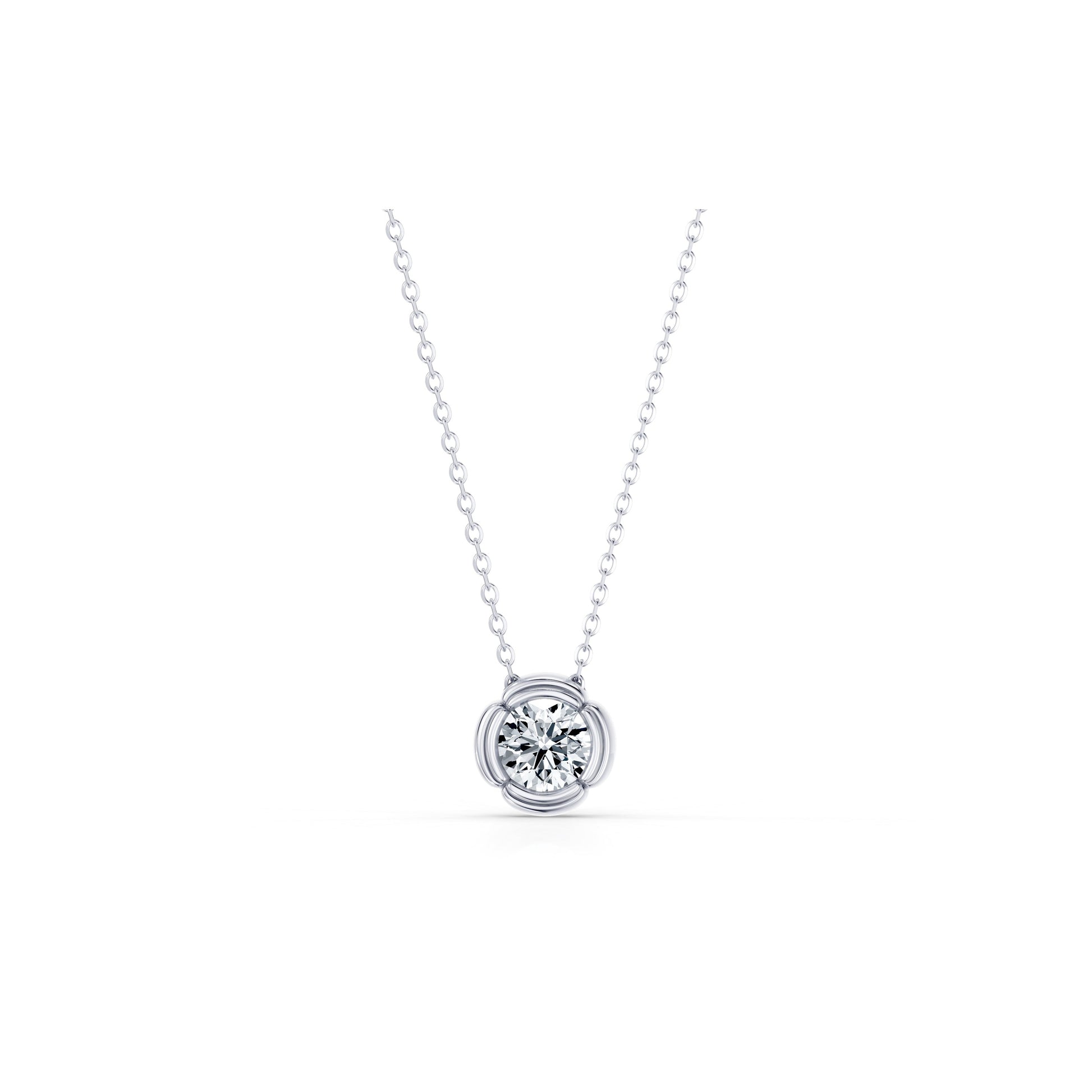 Doree Lab Diamond Round Brilliant Pendant | Saviera Jewels