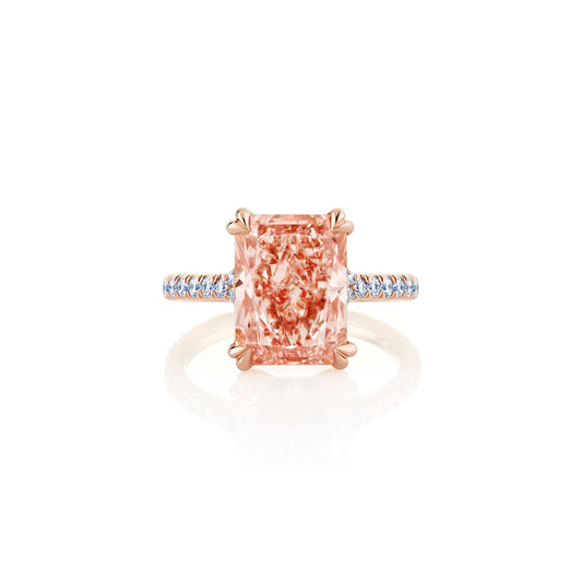 High Jewelry | Elle Radiant Solitaire Lab Diamond Engagement Ring | Saviera Jewels