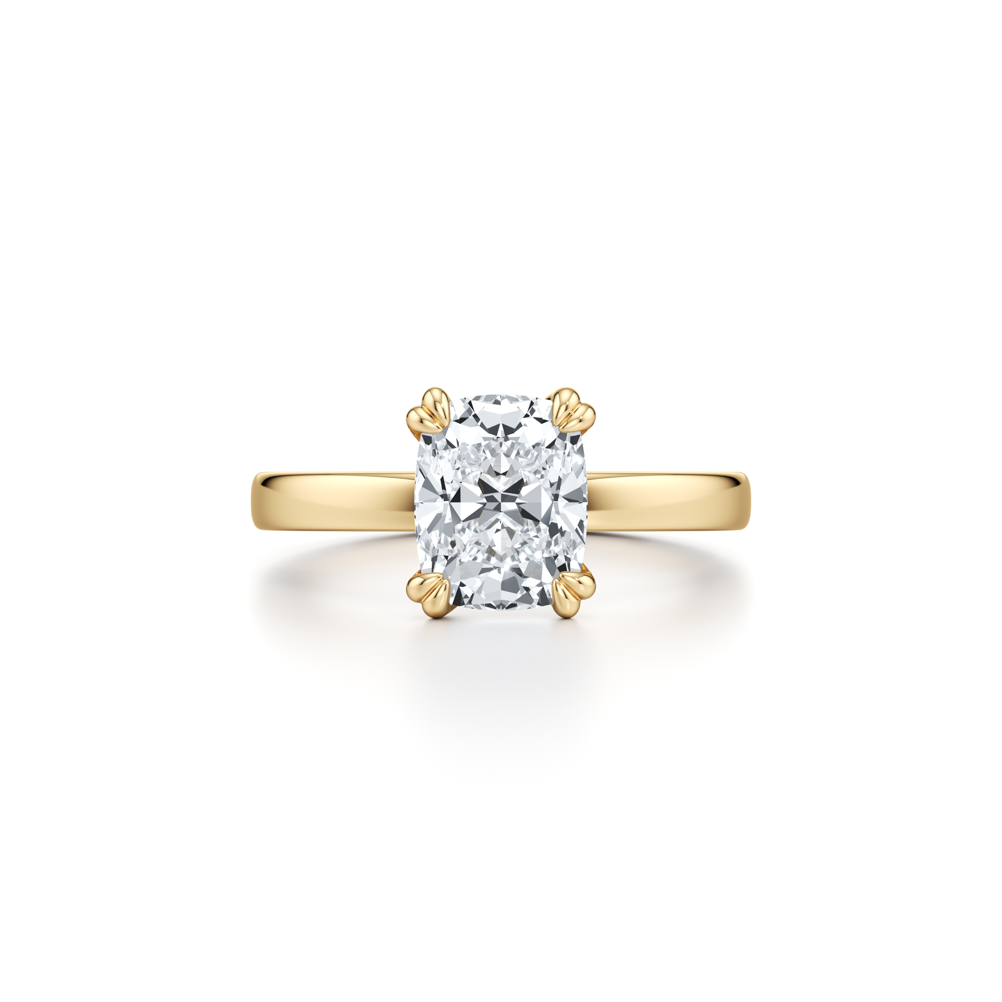 Hayden Signature Round Brilliant Solitaire Lab Diamond Engagement Ring - view 4