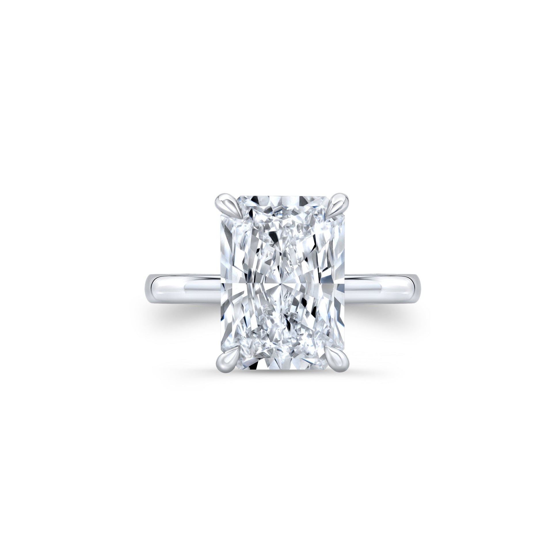 Audrey Radiant Solitaire Lab Pink Diamond Engagement Ring - view 5