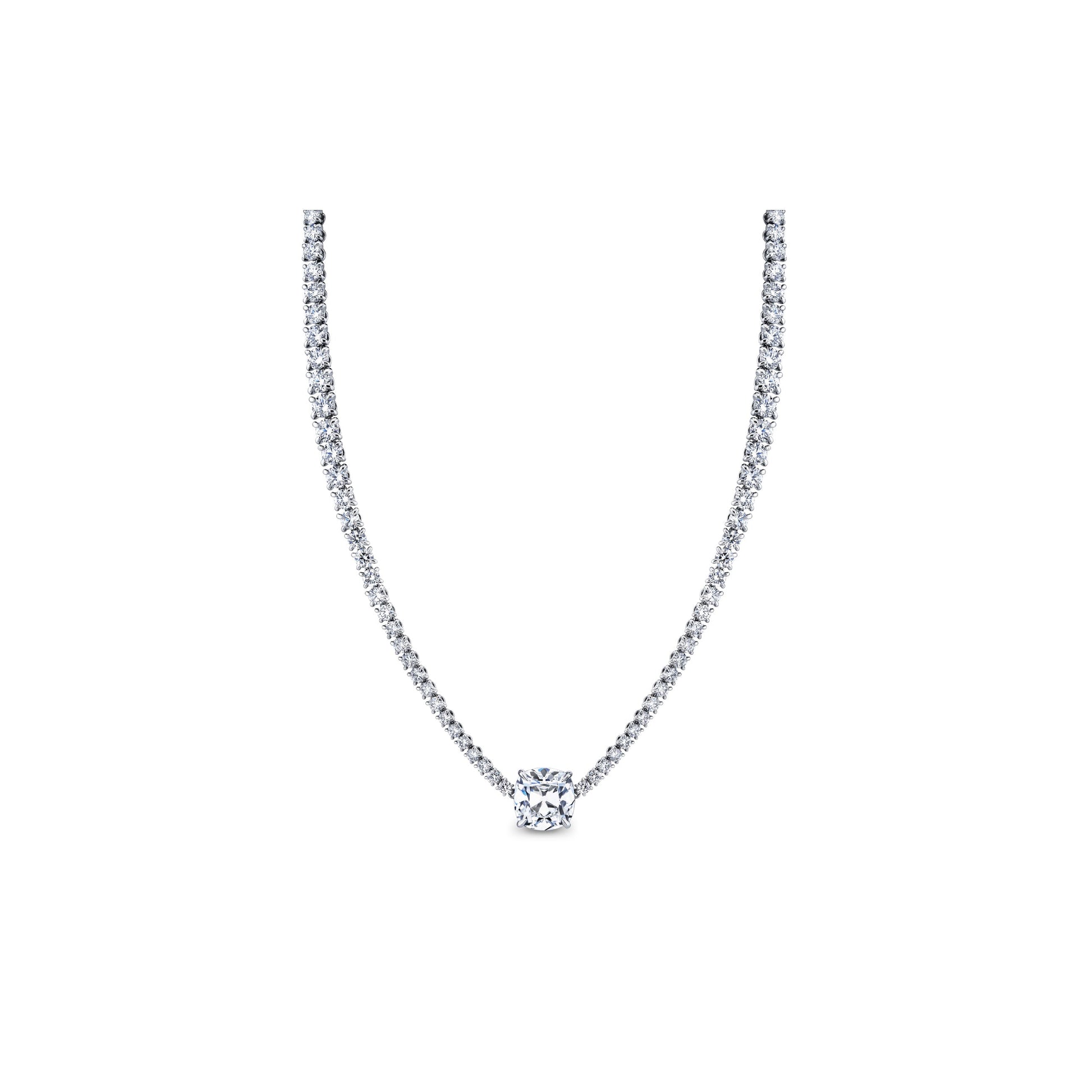High Jewelry | Antique Cushion Cut Collar Necklace | Saviera Jewels