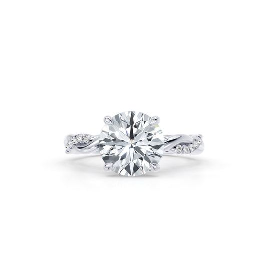 Ivy Heritage Emerald Solitaire Lab Diamond Engagement Ring | Saviera Jewels
